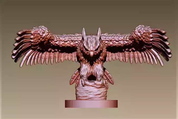 Owl bird 3D print model