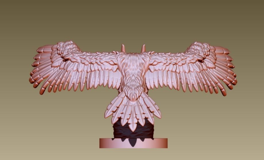 Owl bird 3D print model_5