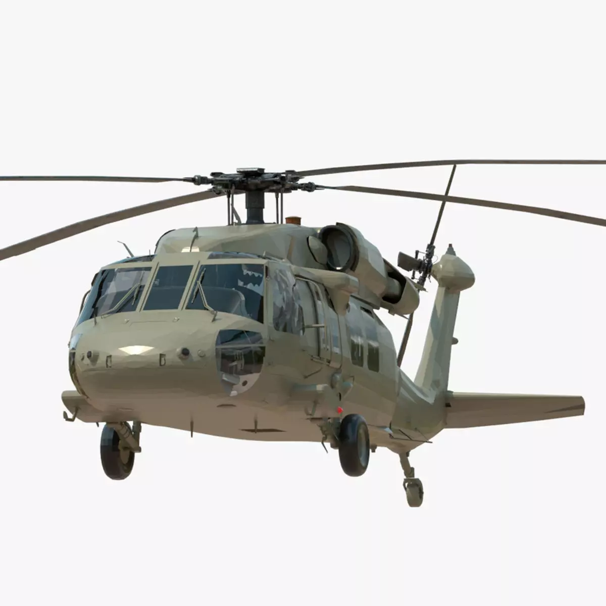 4K UH60 Blackhawk Low-poly 3D model_0