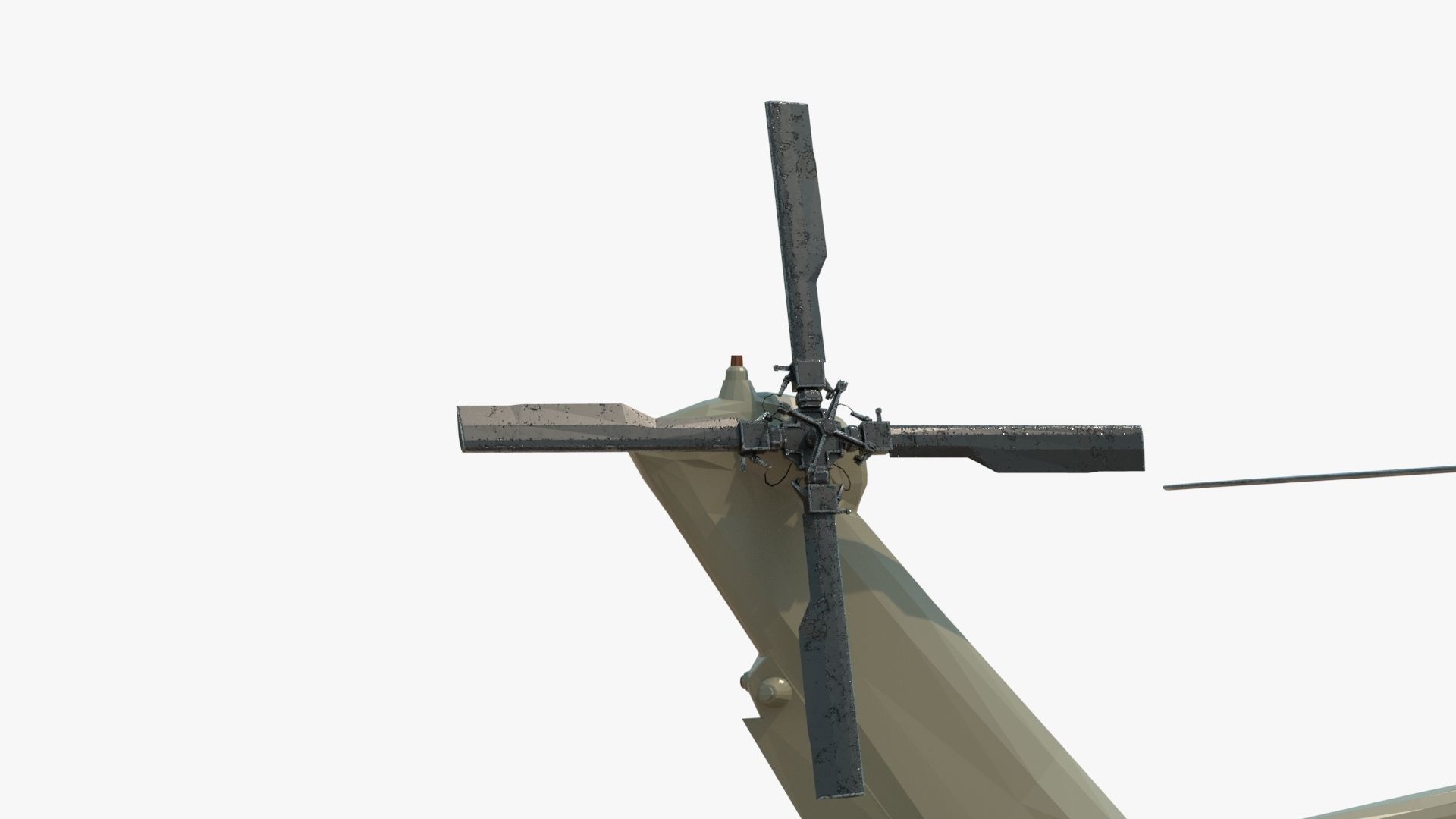 4K UH60 Blackhawk Low-poly 3D model_7