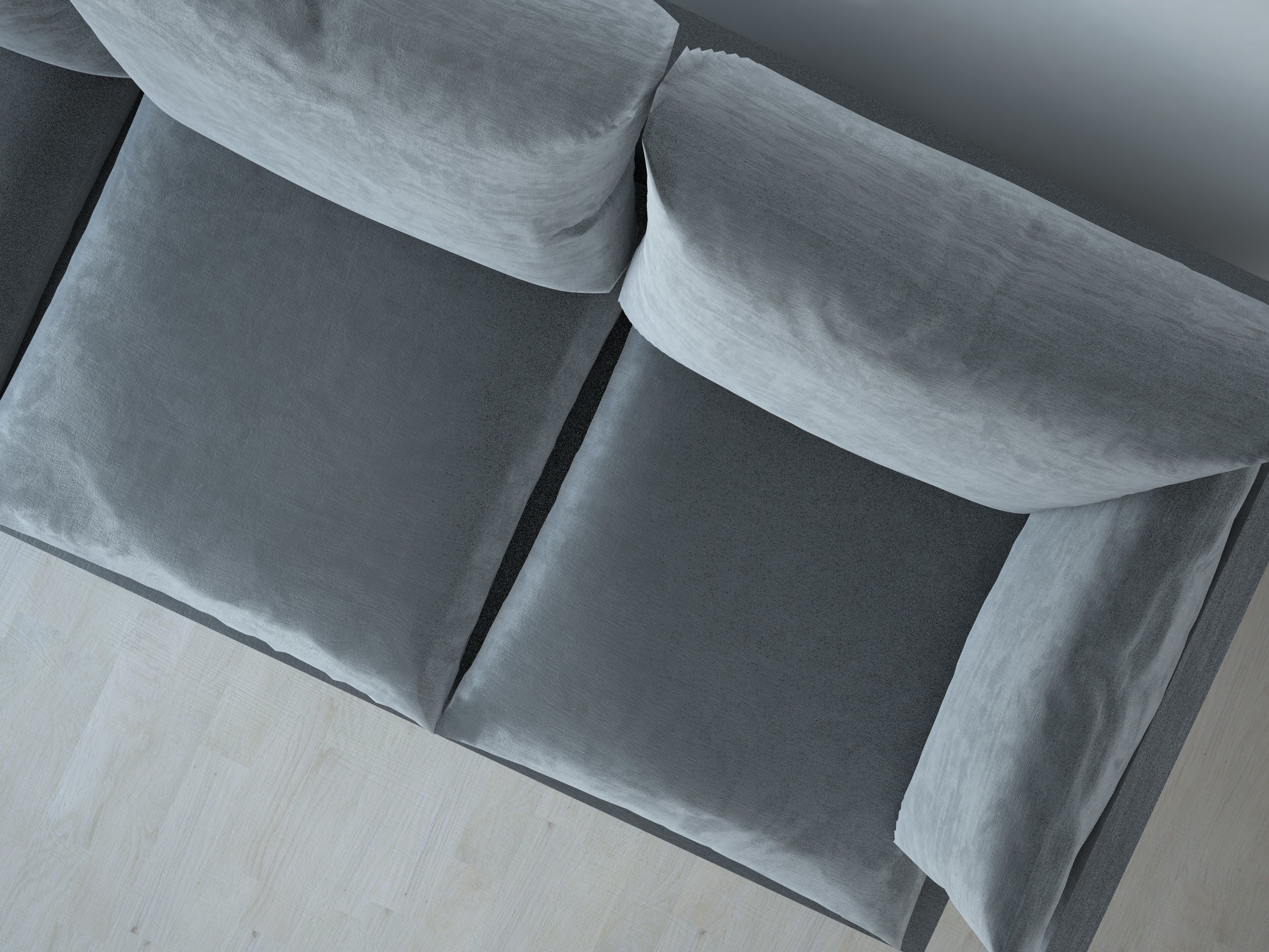 Sofa in room 3D model_2