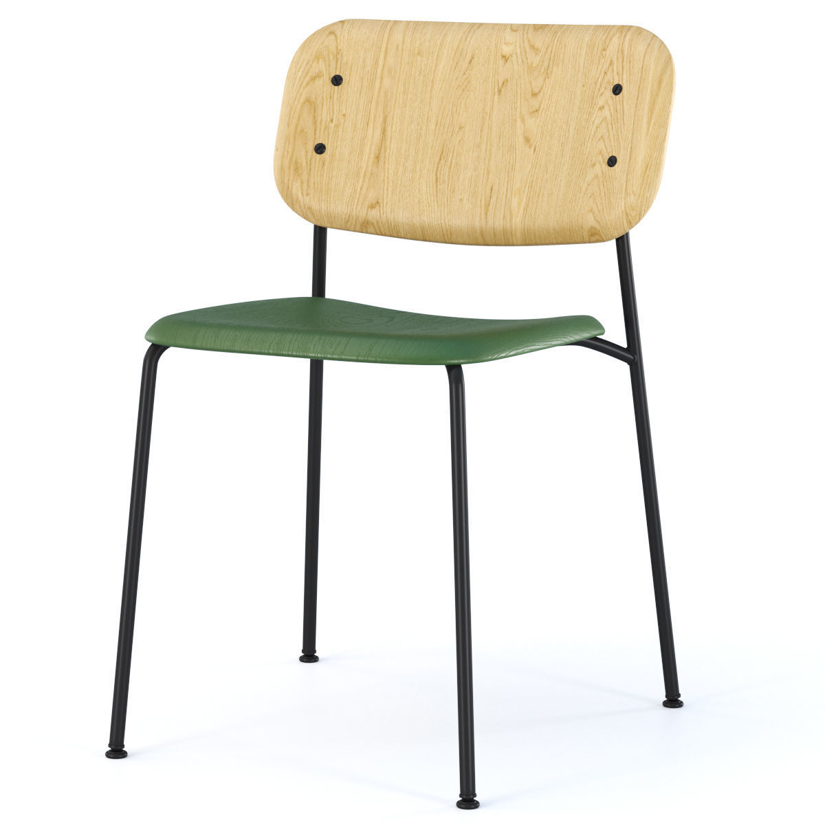 Hay Chair Soft Edge 10 3D model_2