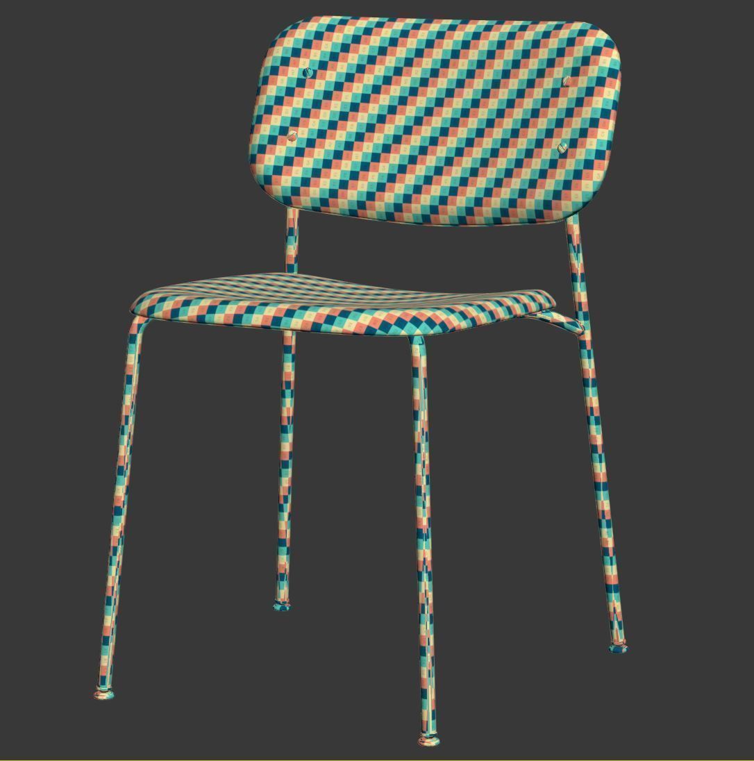 Hay Chair Soft Edge 10 3D model_6