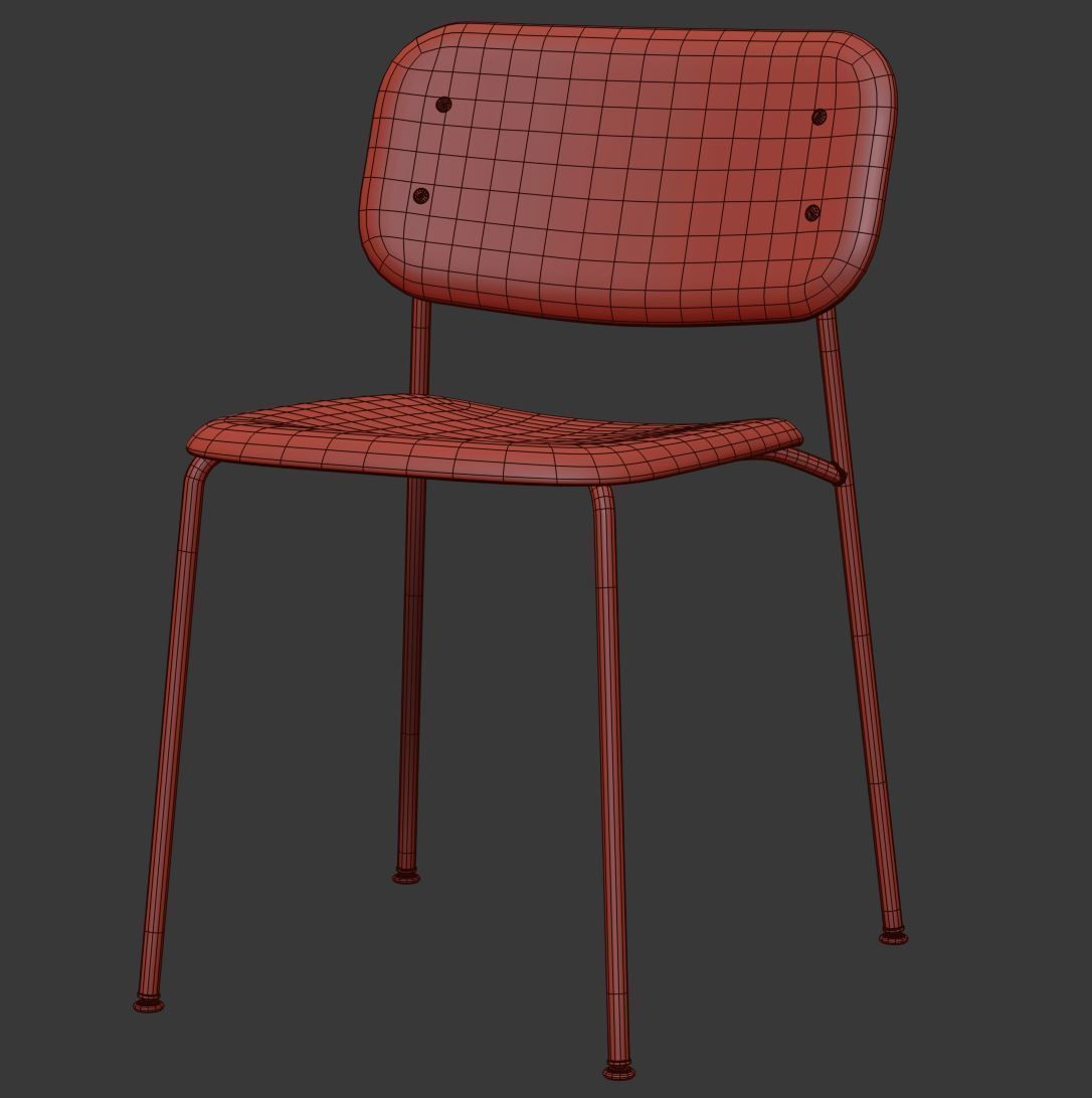 Hay Chair Soft Edge 10 3D model_5