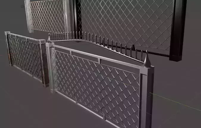 Steel fences with mesh
