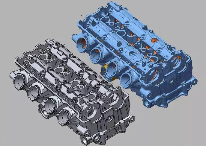Suzuki Hayabusa Head 3D Scan and Reverse Engineered CAD 3D model_0