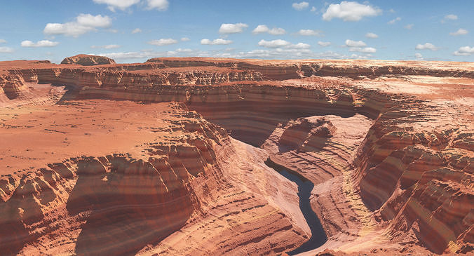 Canyon Landscape 003 3D model