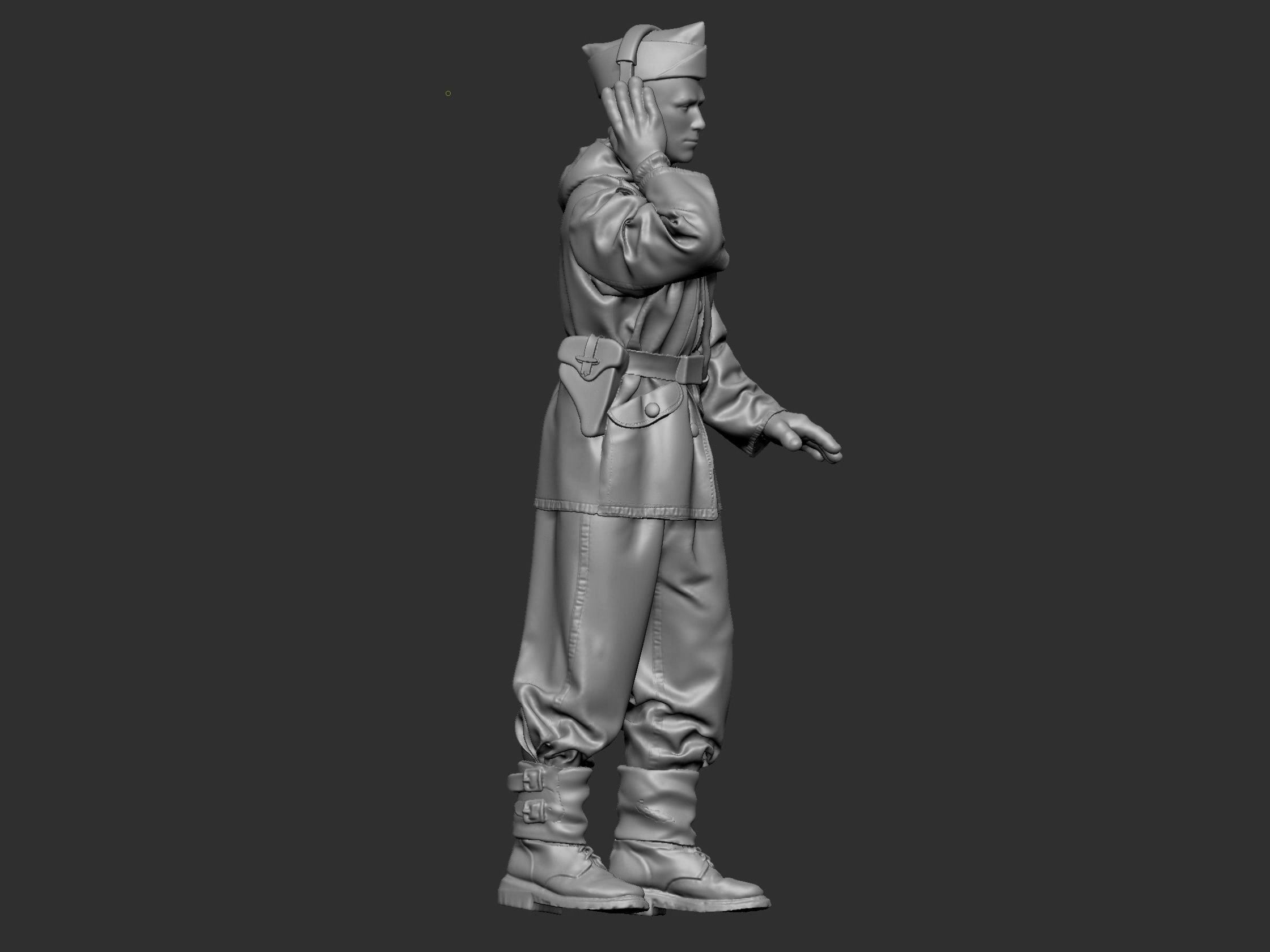 German Tankman 1 ww2 3D print model_7