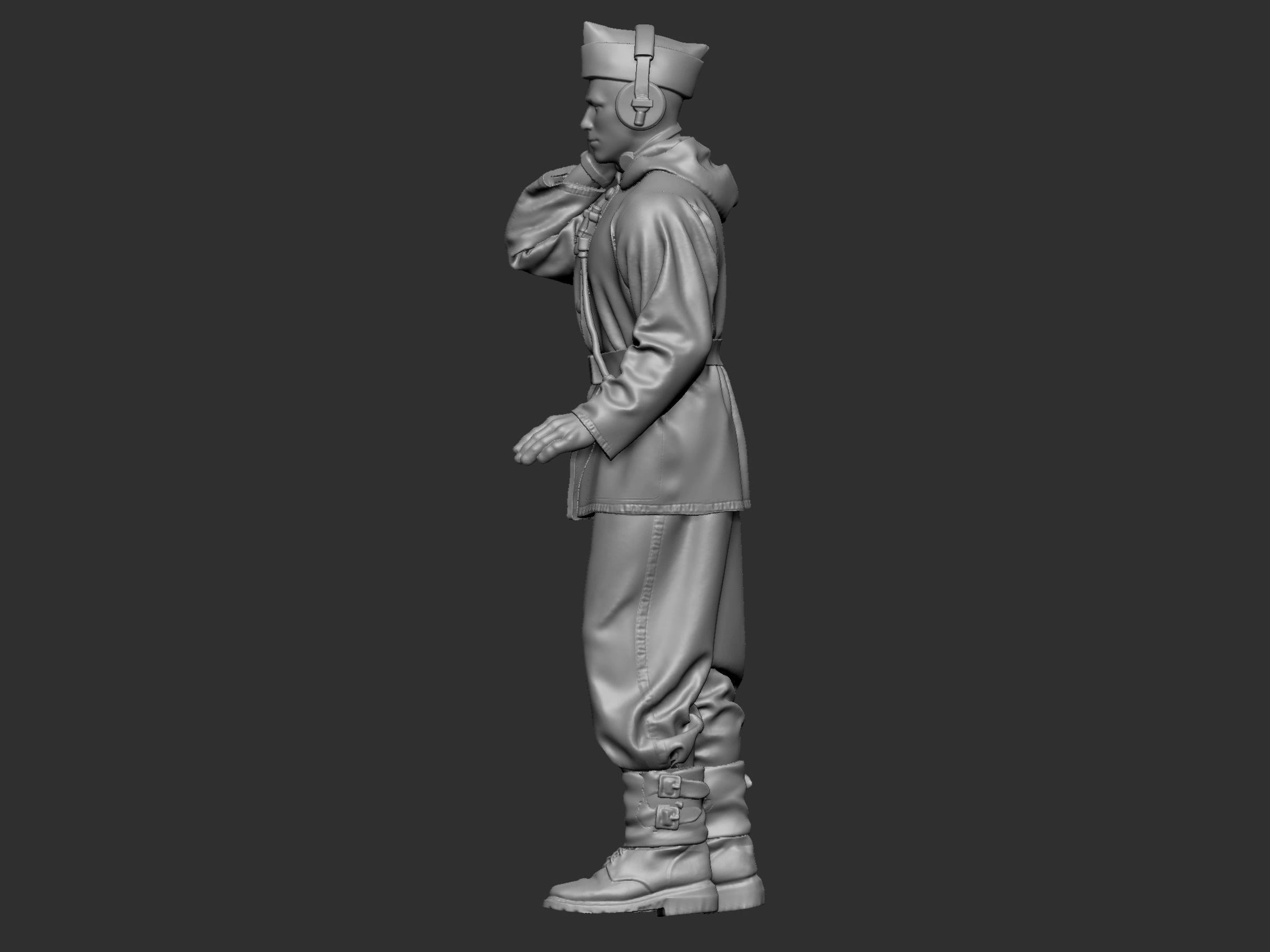 German Tankman 1 ww2 3D print model_32