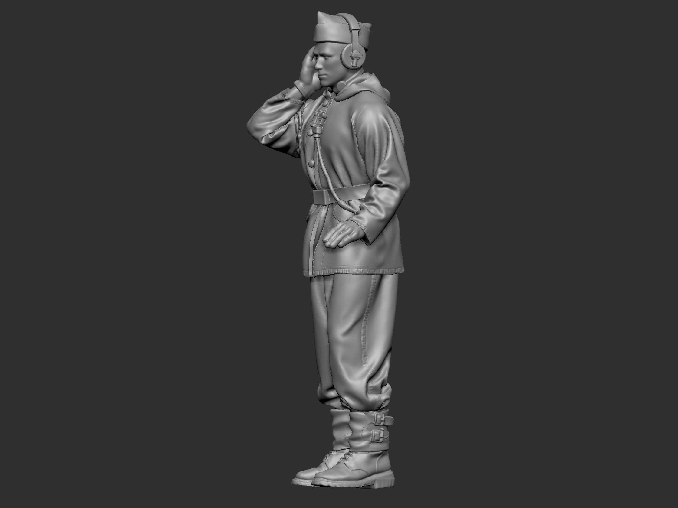 German Tankman 1 ww2 3D print model_35