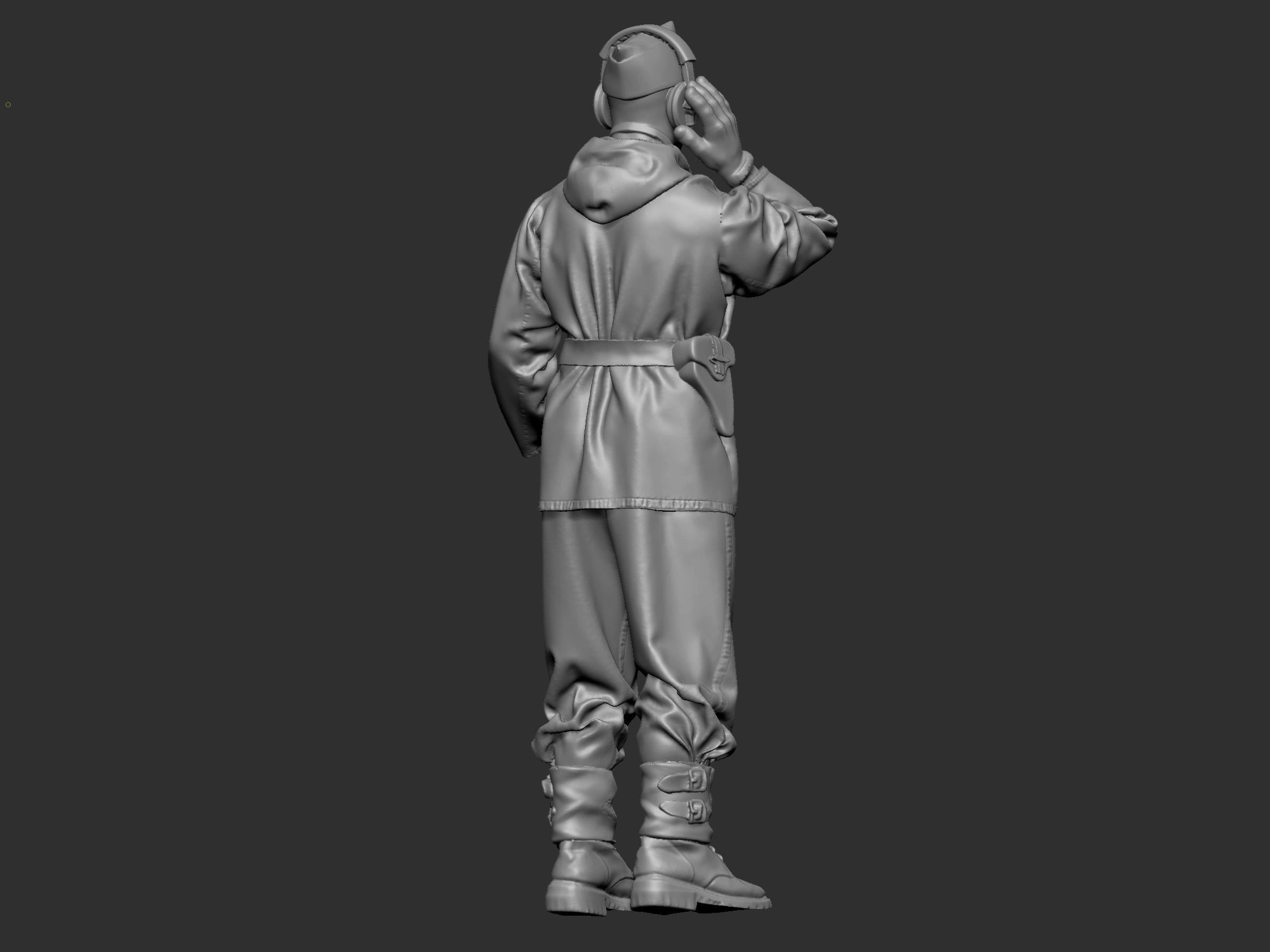 German Tankman 1 ww2 3D print model_19