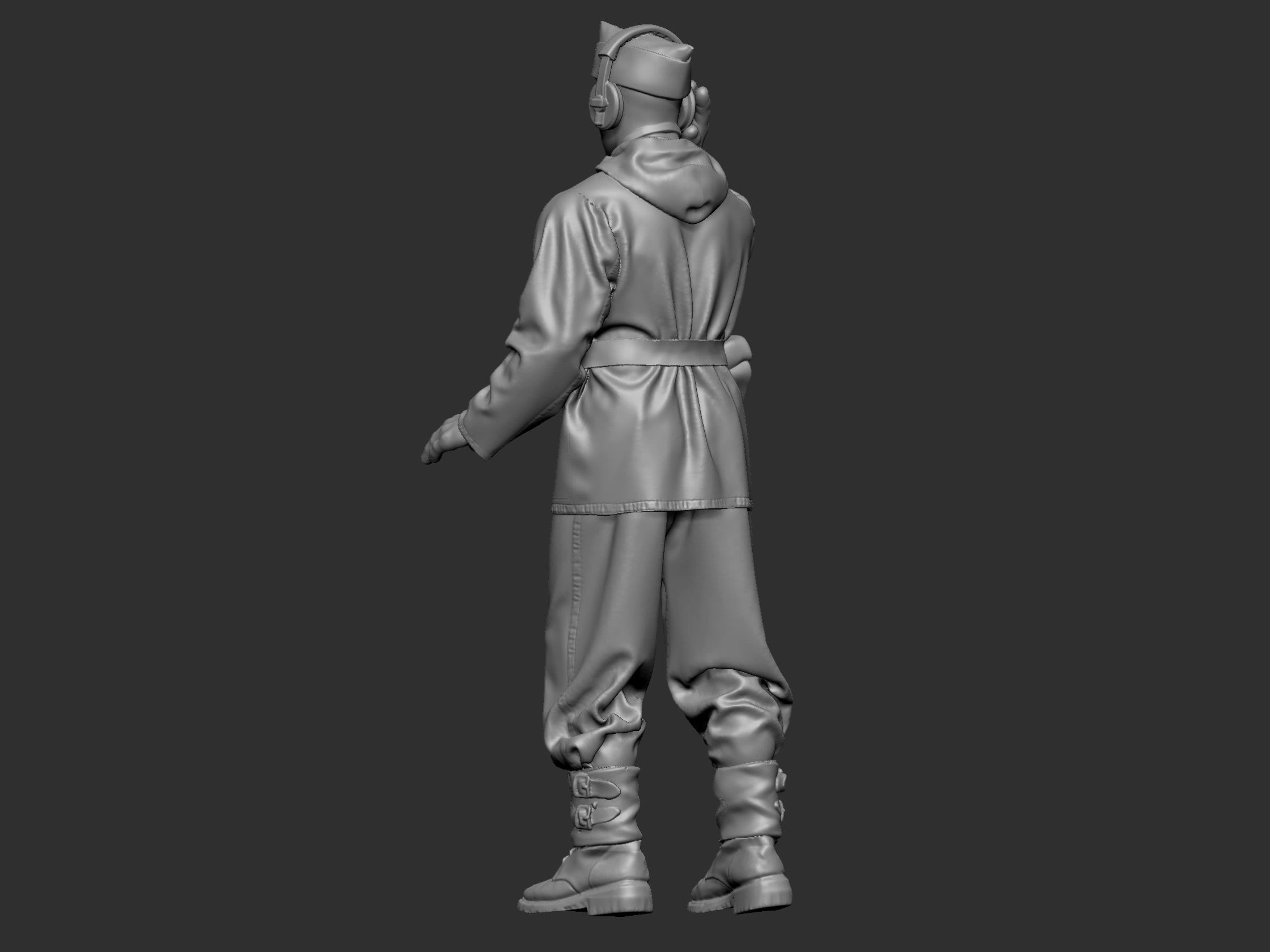 German Tankman 1 ww2 3D print model_26