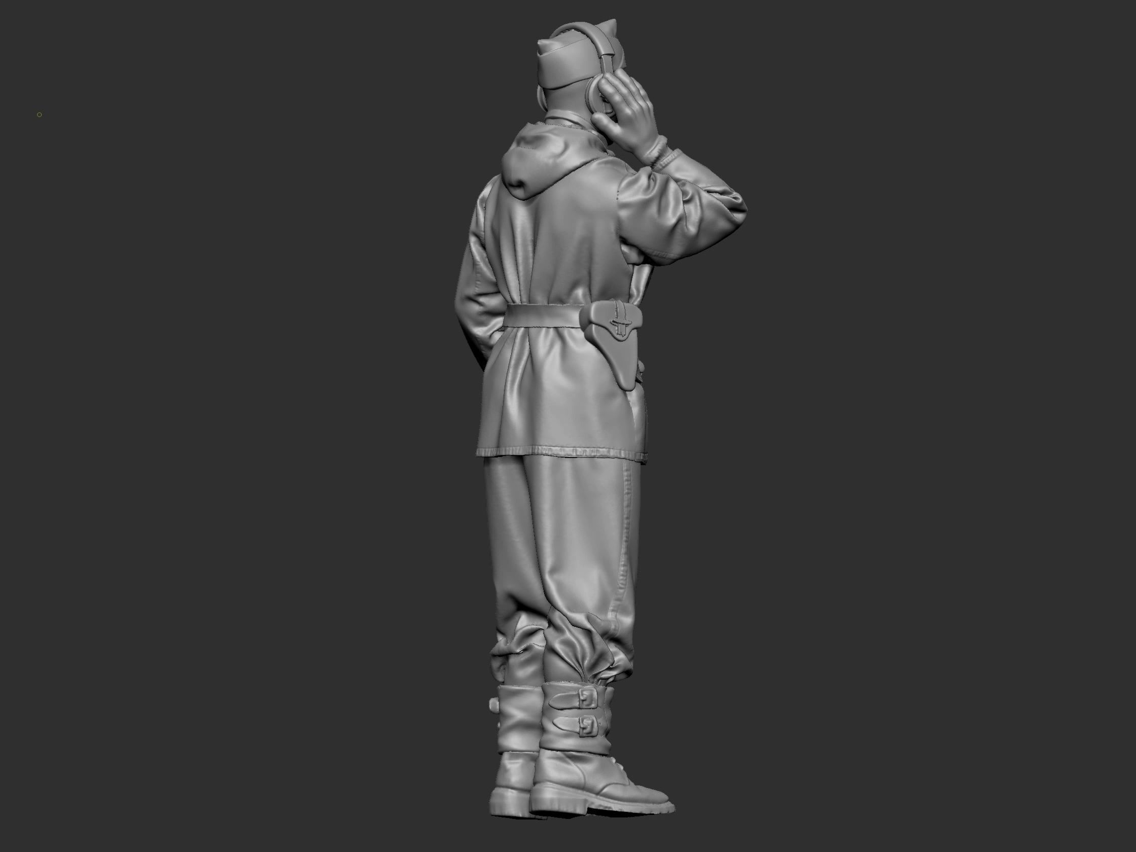 German Tankman 1 ww2 3D print model_16