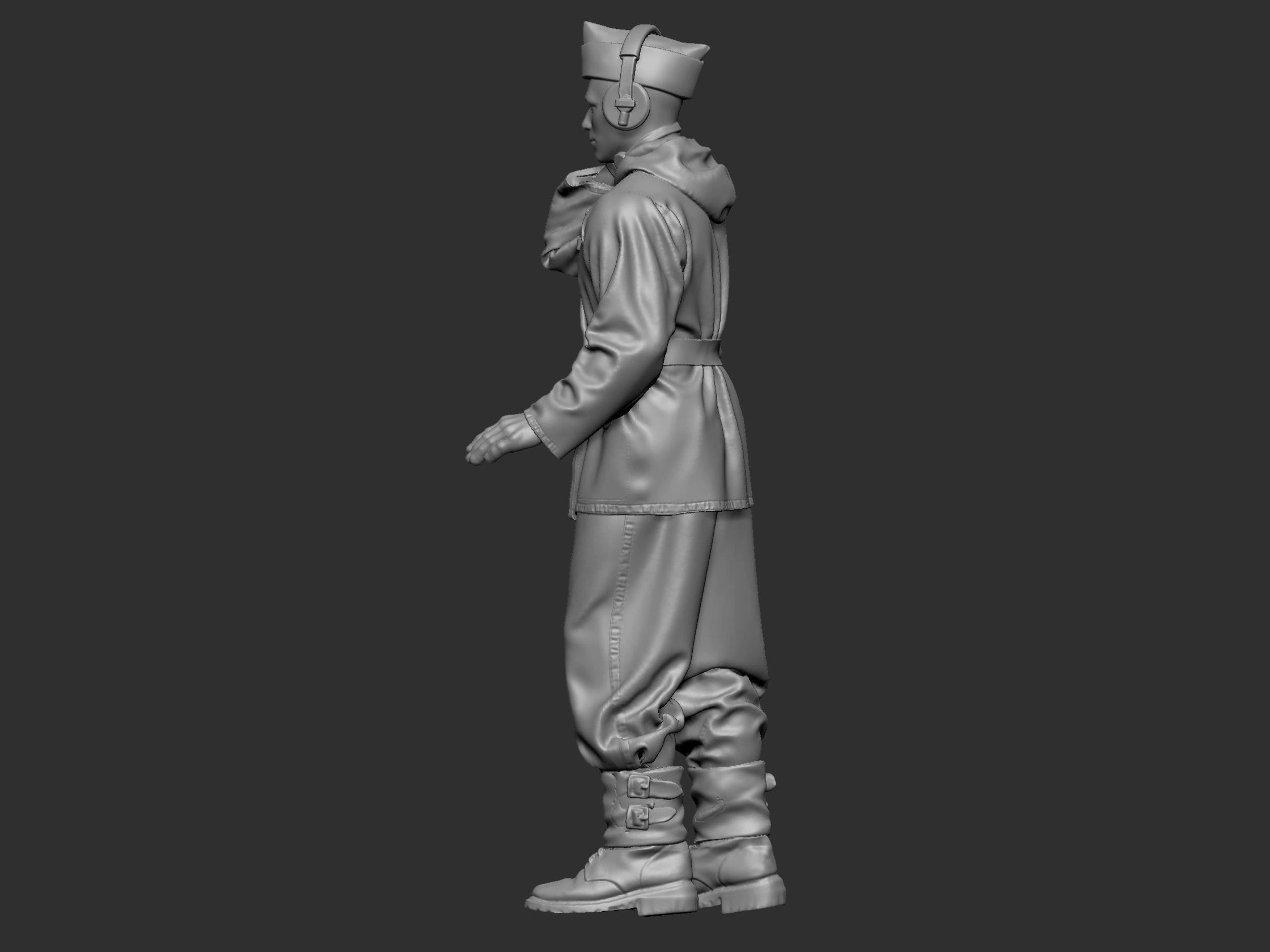 German Tankman 1 ww2 3D print model_30