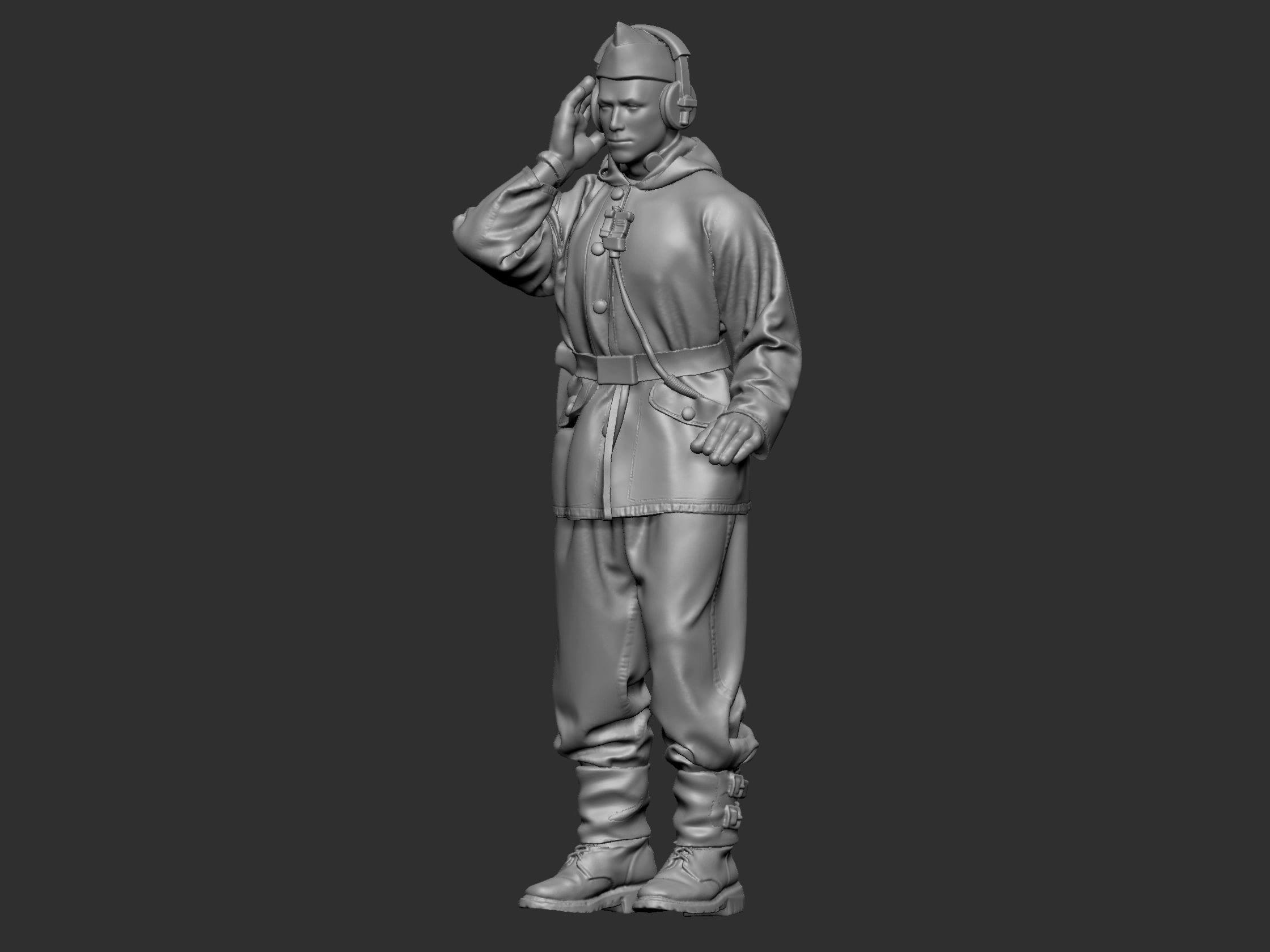 German Tankman 1 ww2 3D print model_38