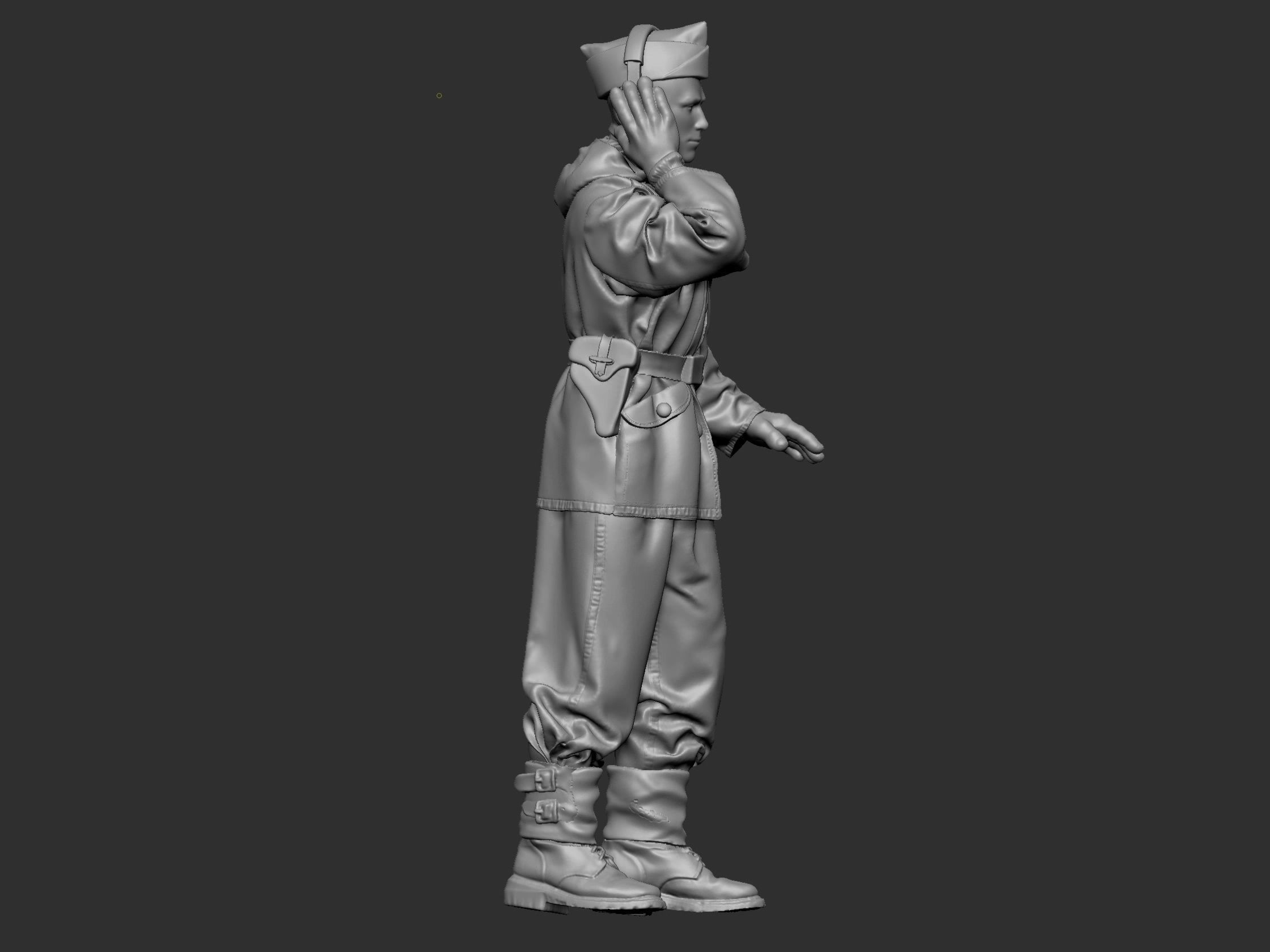 German Tankman 1 ww2 3D print model_11