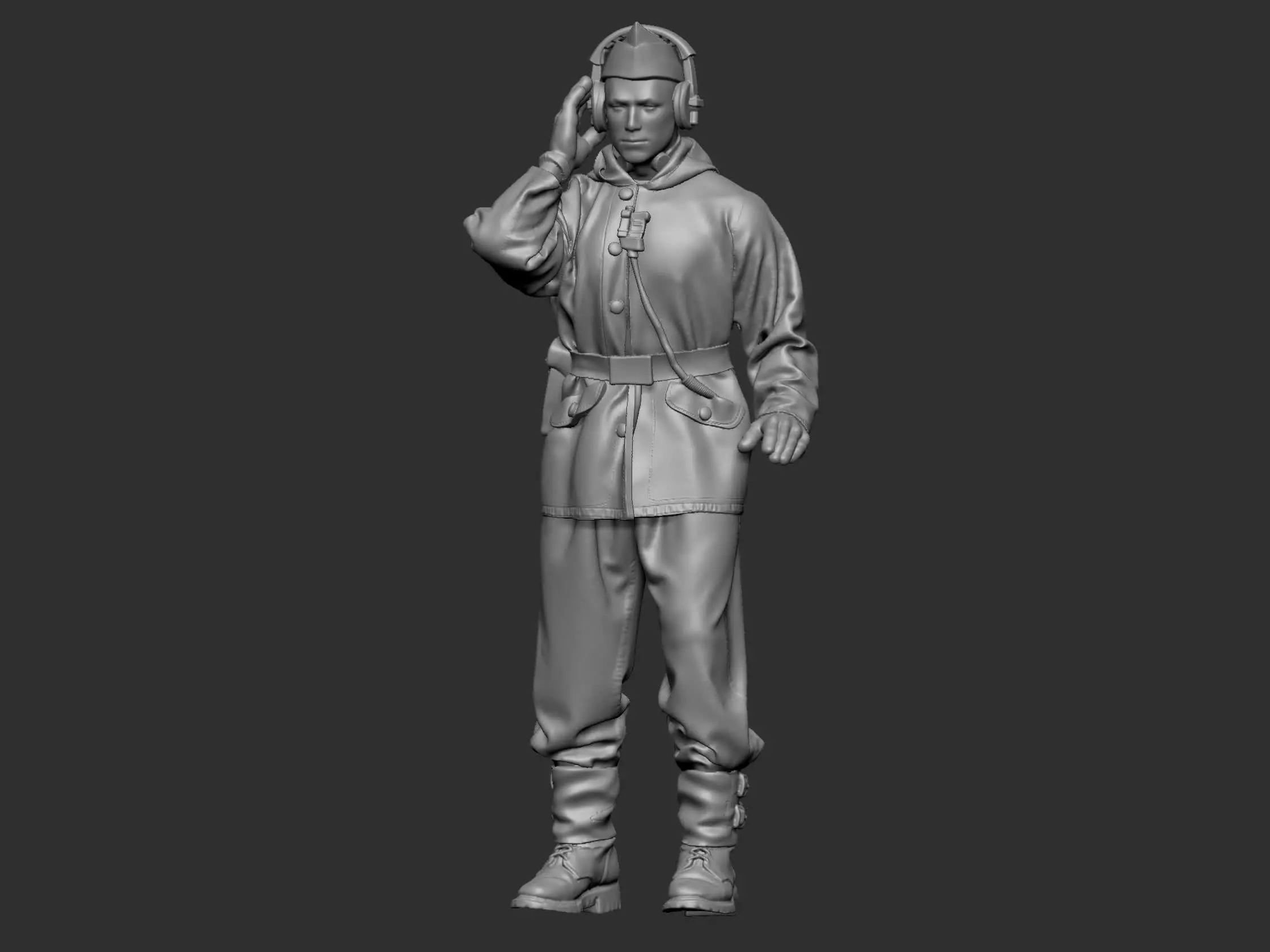 German Tankman 1 ww2 3D print model_0