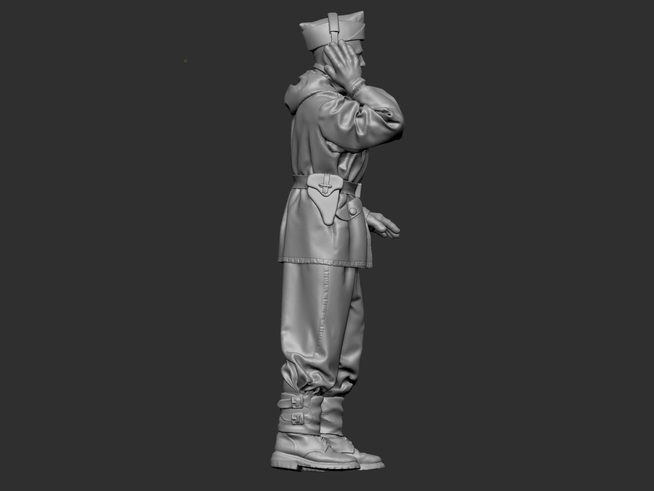 German Tankman 1 ww2 3D print model_13