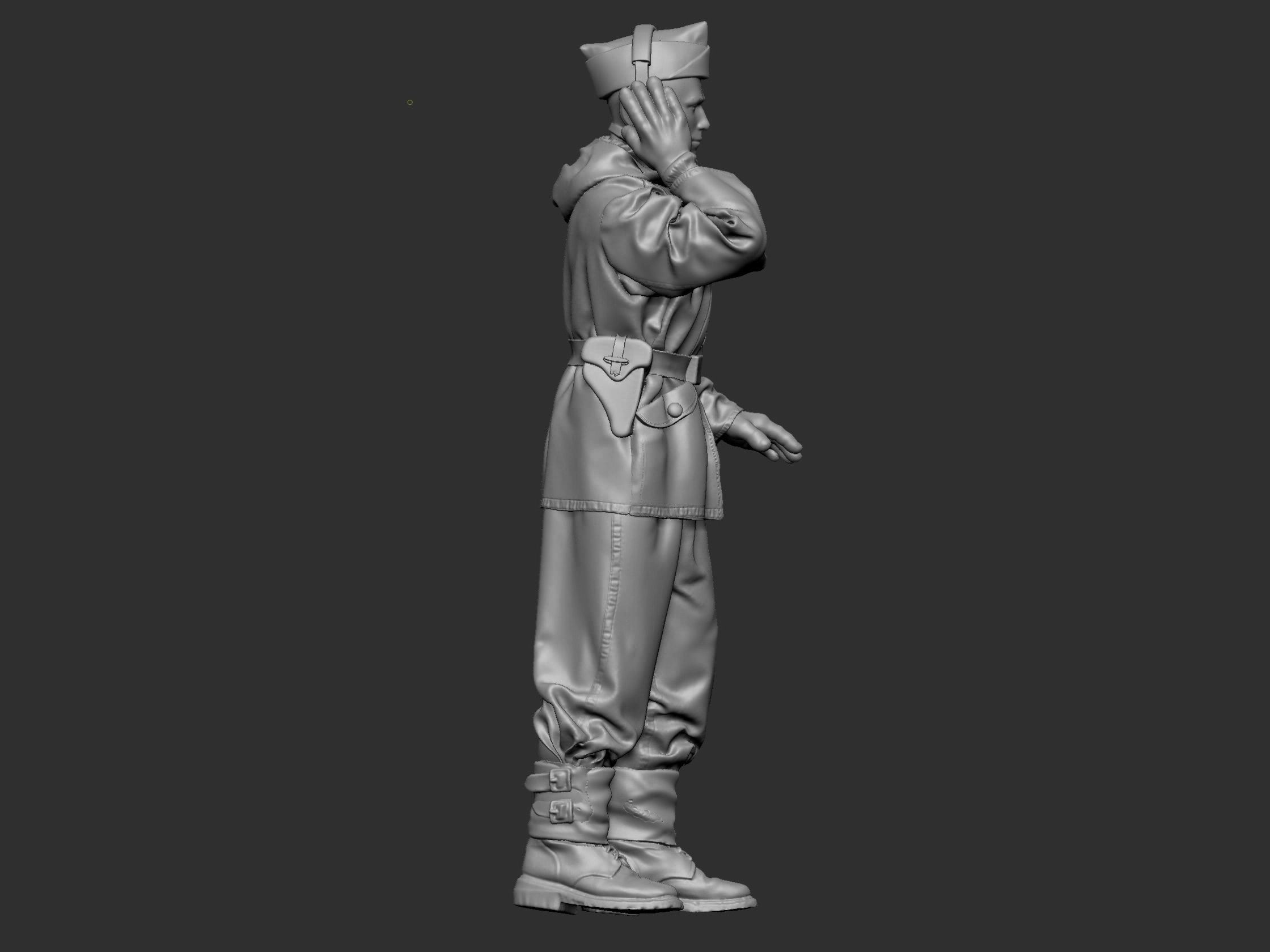 German Tankman 1 ww2 3D print model_12