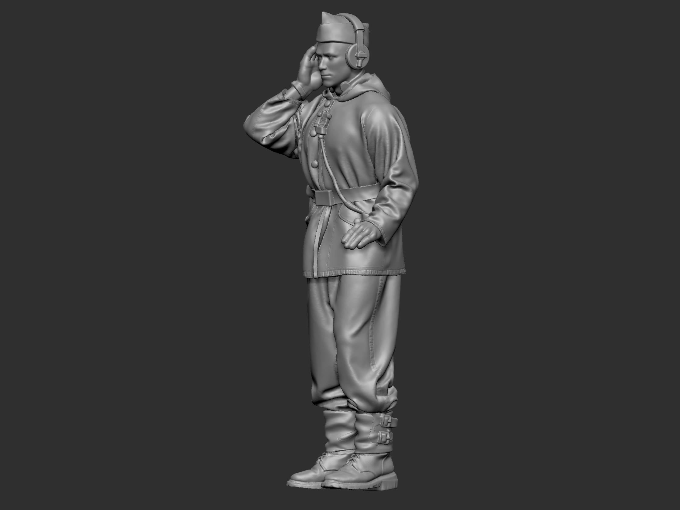German Tankman 1 ww2 3D print model_36