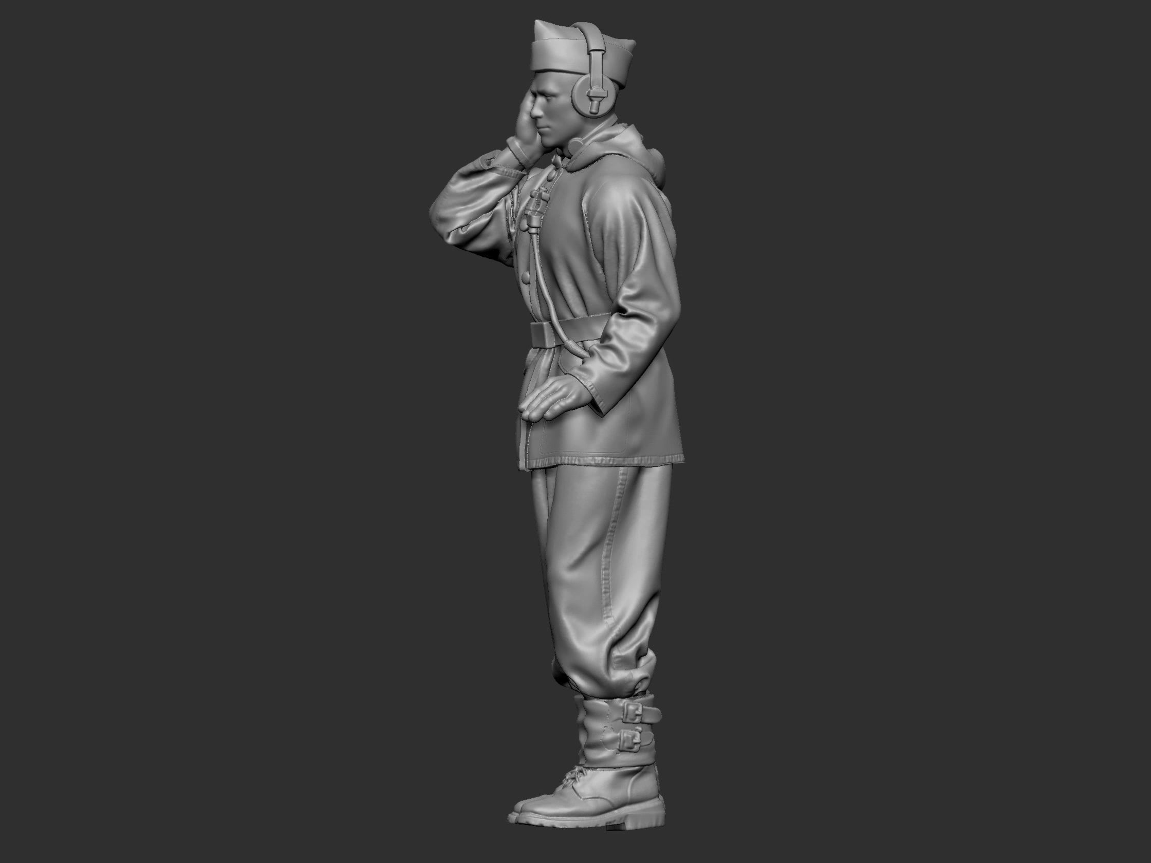 German Tankman 1 ww2 3D print model_34