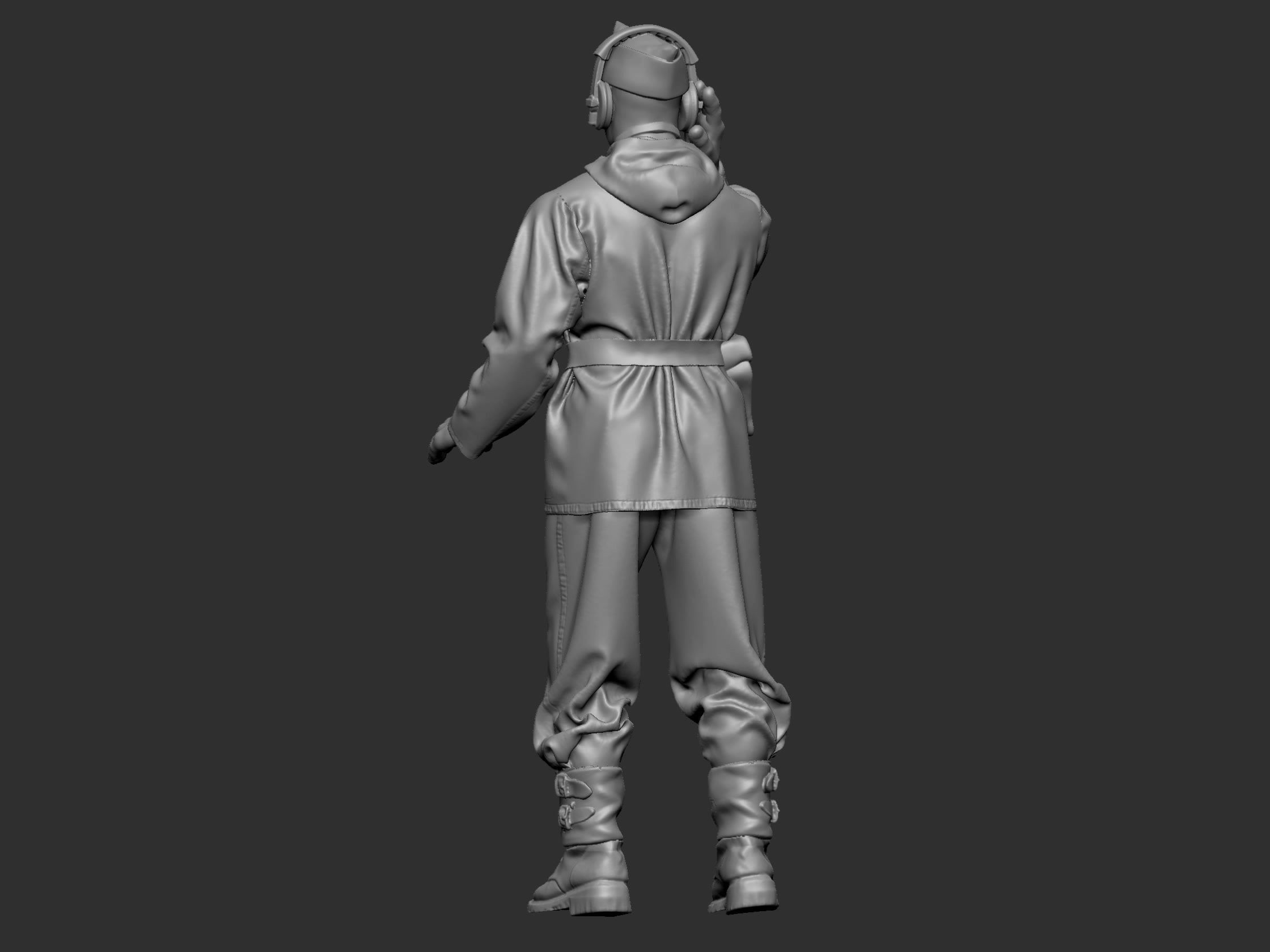 German Tankman 1 ww2 3D print model_24