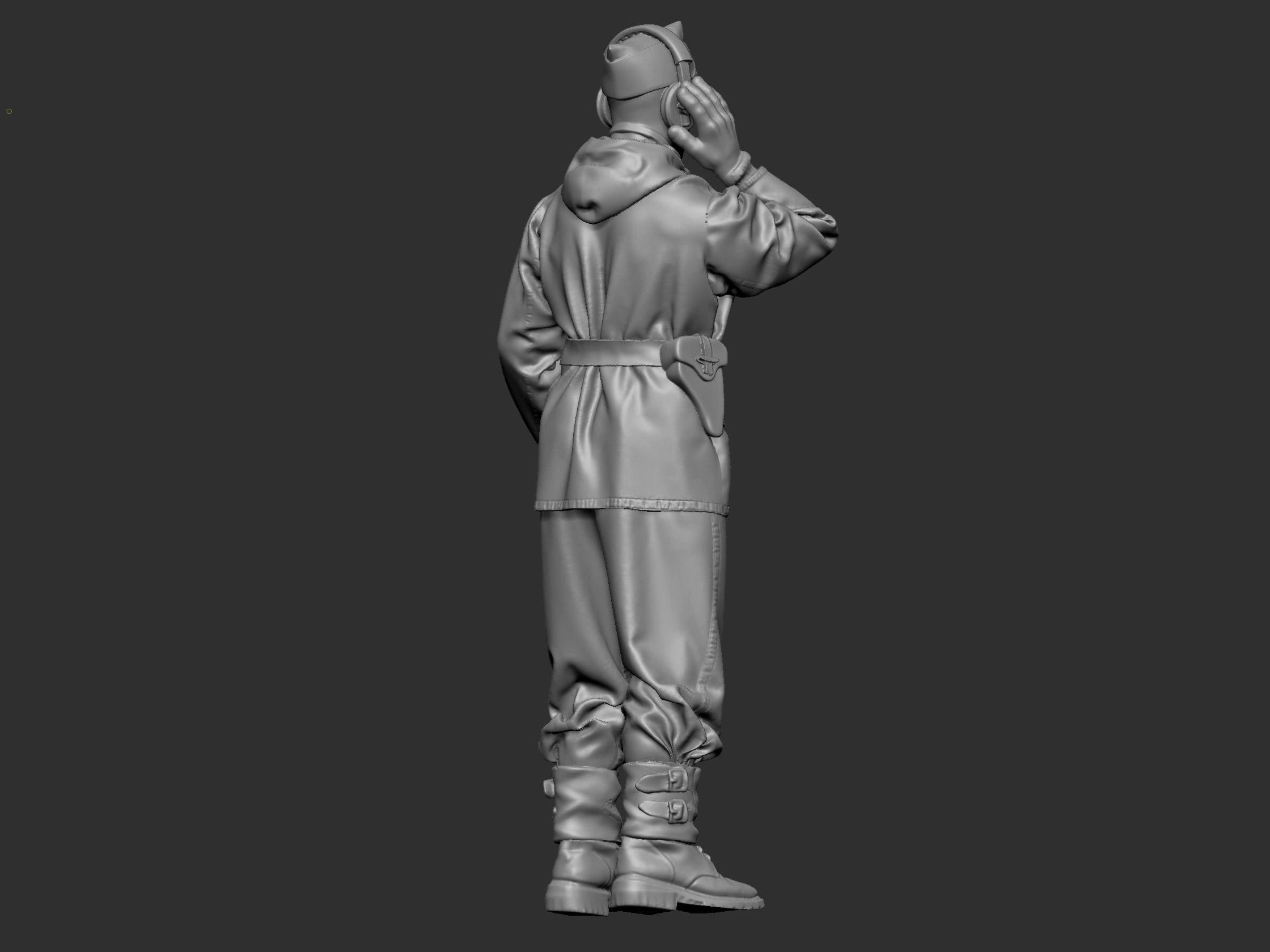 German Tankman 1 ww2 3D print model_17