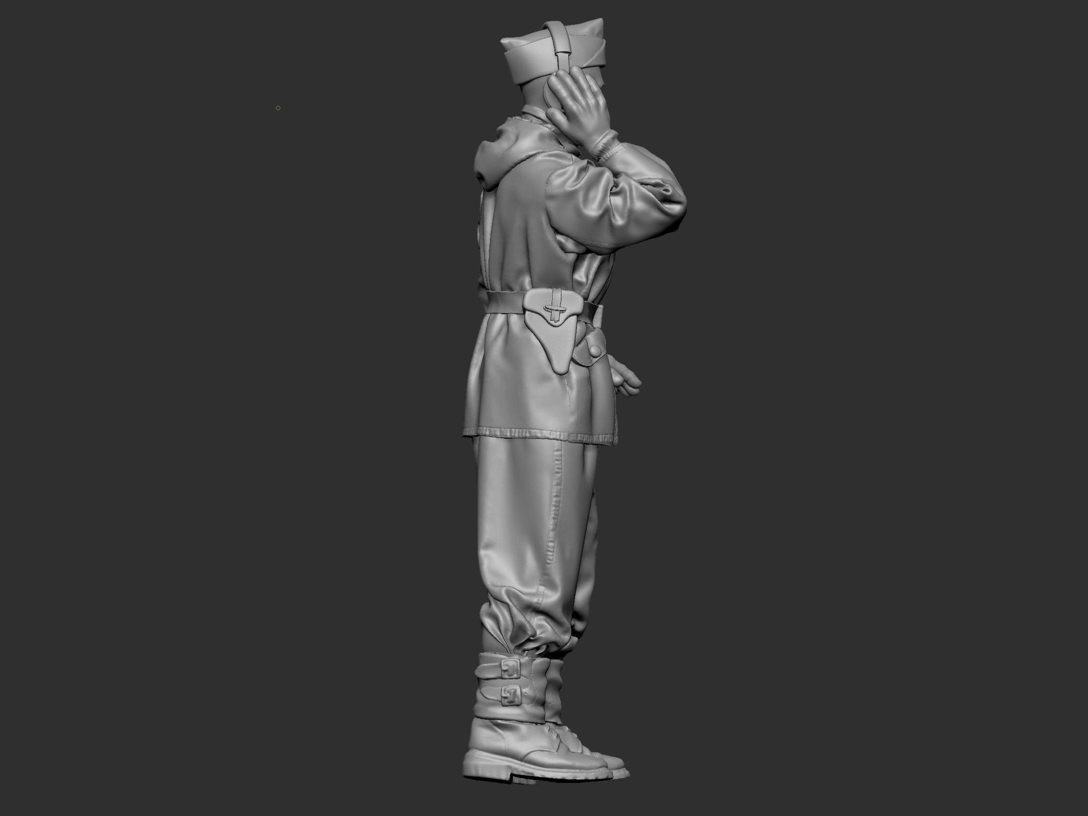 German Tankman 1 ww2 3D print model_10
