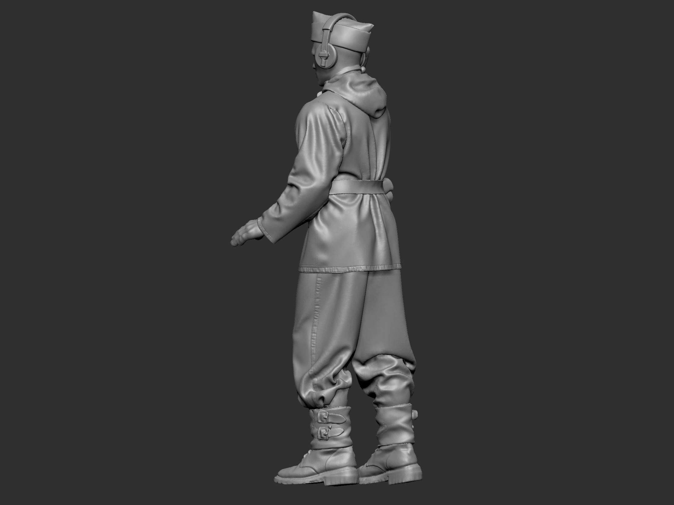 German Tankman 1 ww2 3D print model_28
