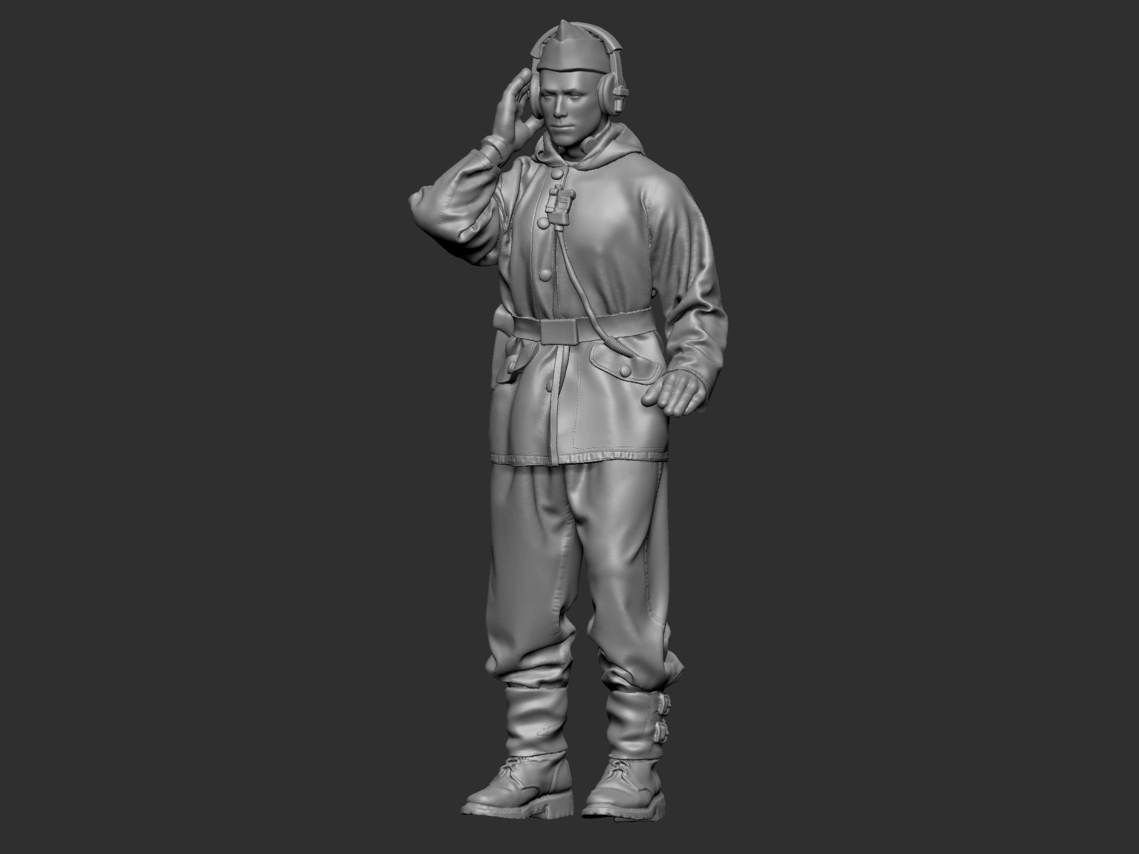 German Tankman 1 ww2 3D print model_39