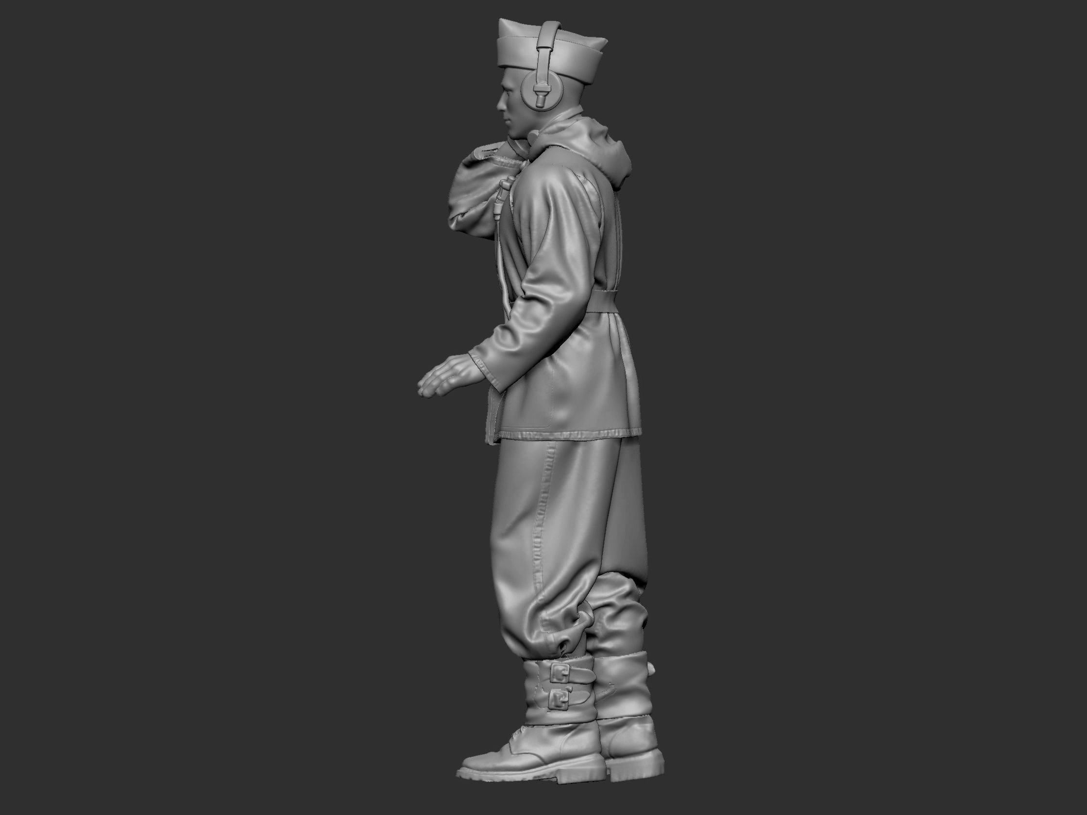 German Tankman 1 ww2 3D print model_31