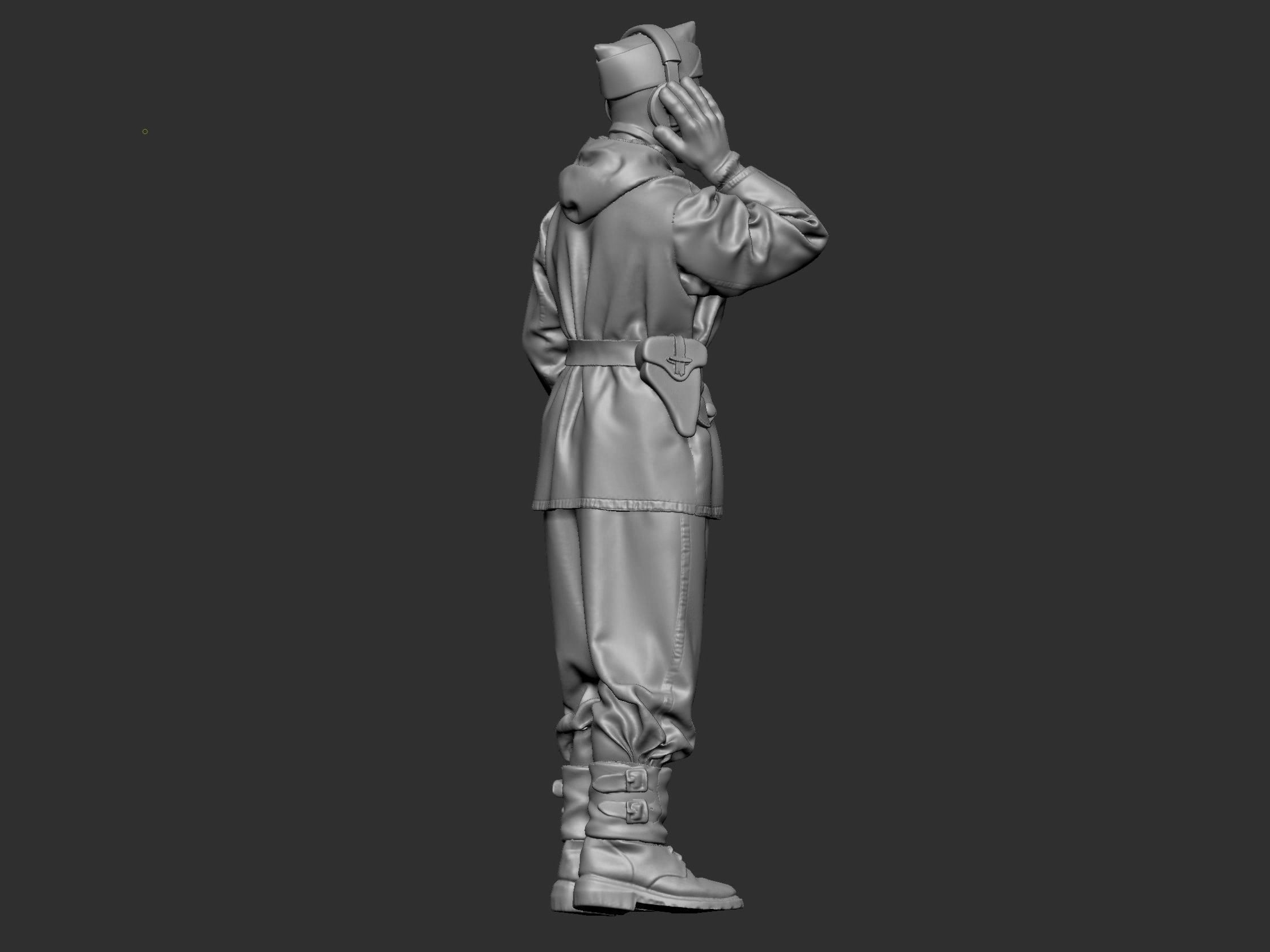 German Tankman 1 ww2 3D print model_15
