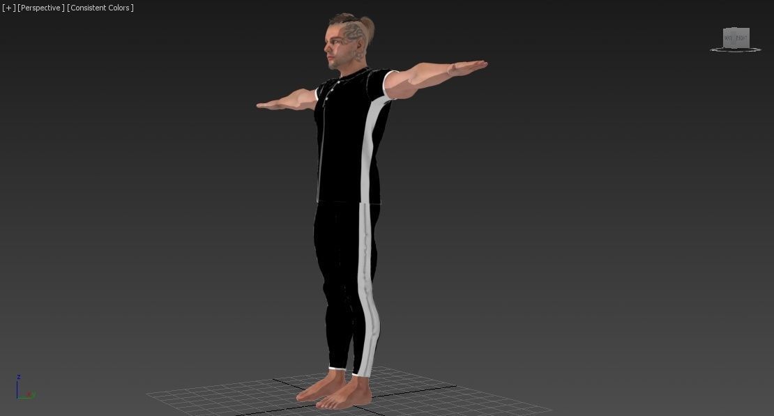 The Man Who Wears Tracksuits 3D Model CGTrader