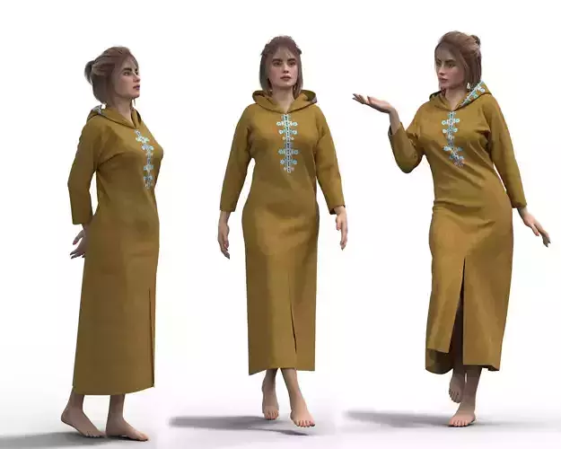 female with arabian clothes