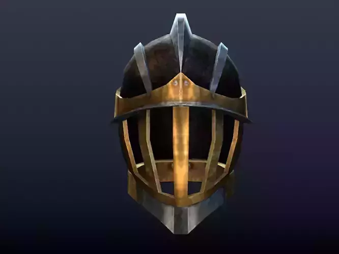 Futuristic Medieval Helmet