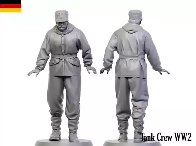 German Tankman ww2 6 3D print model