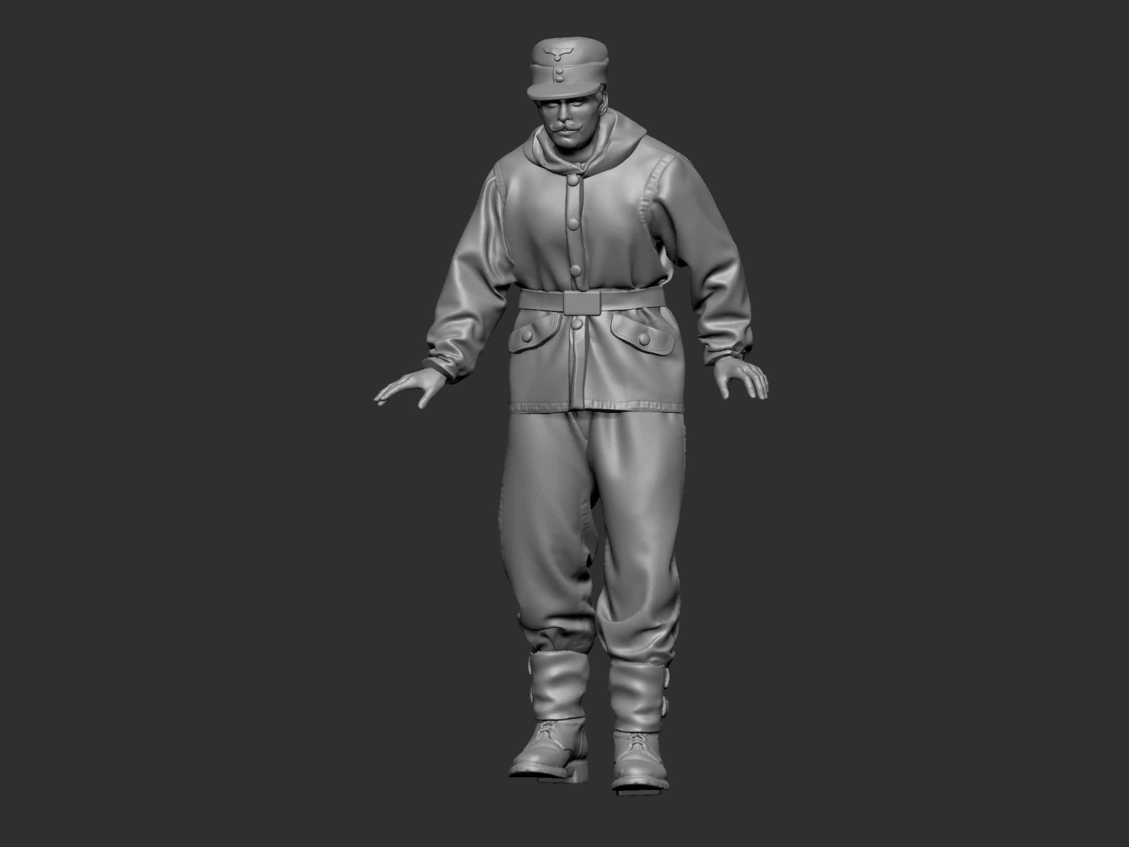 German Tankman ww2 6 3D print model_2