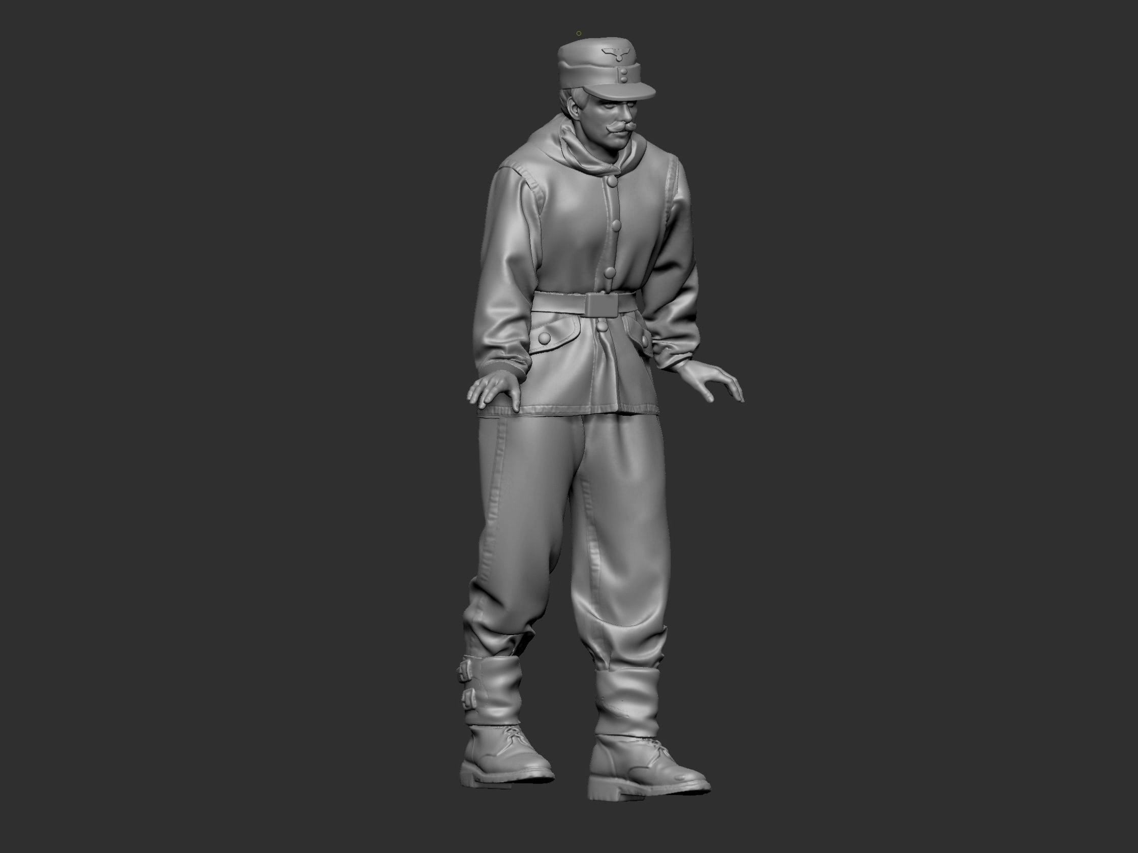 German Tankman ww2 6 3D print model_3