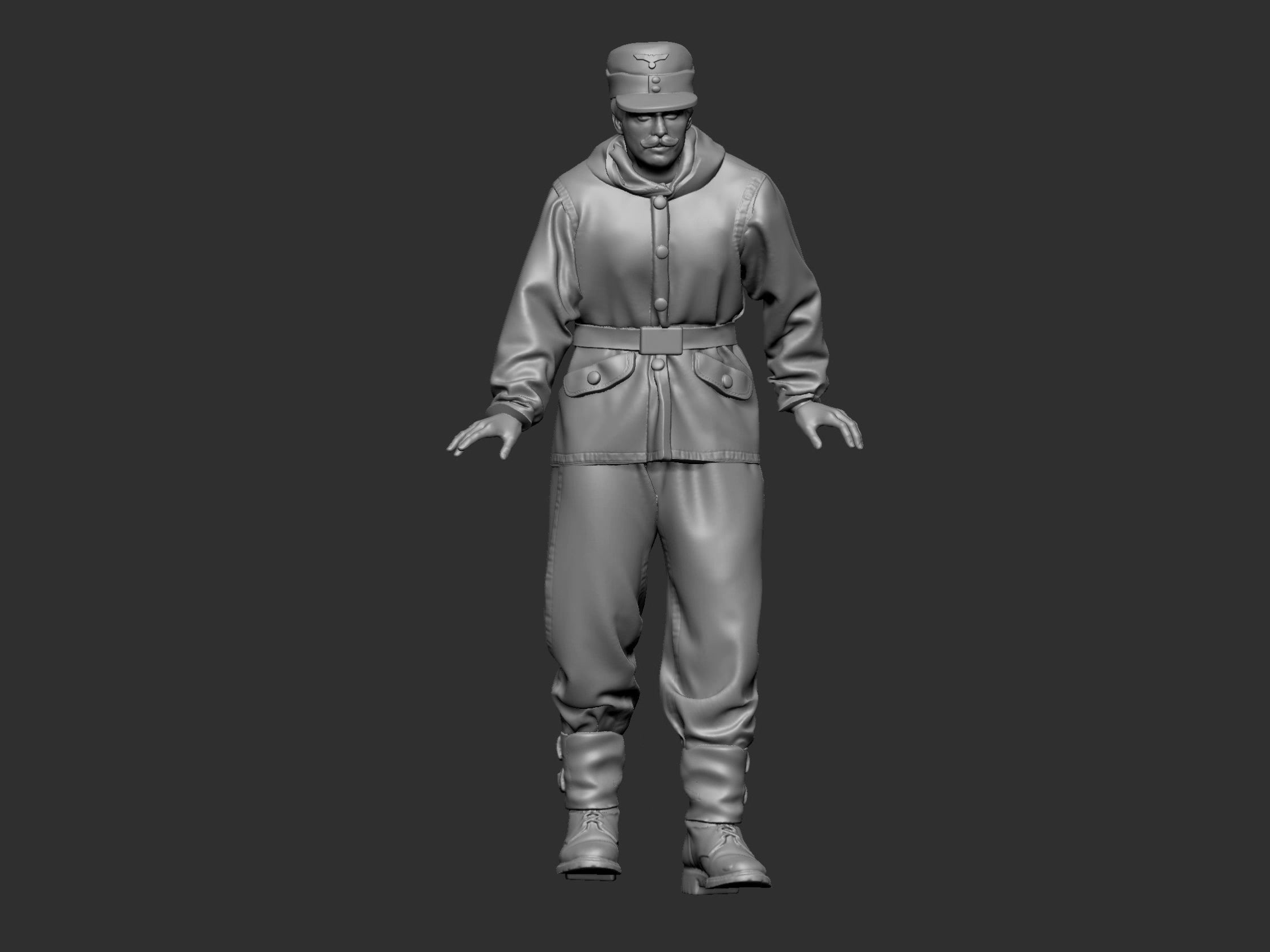 German Tankman ww2 6 3D print model_5