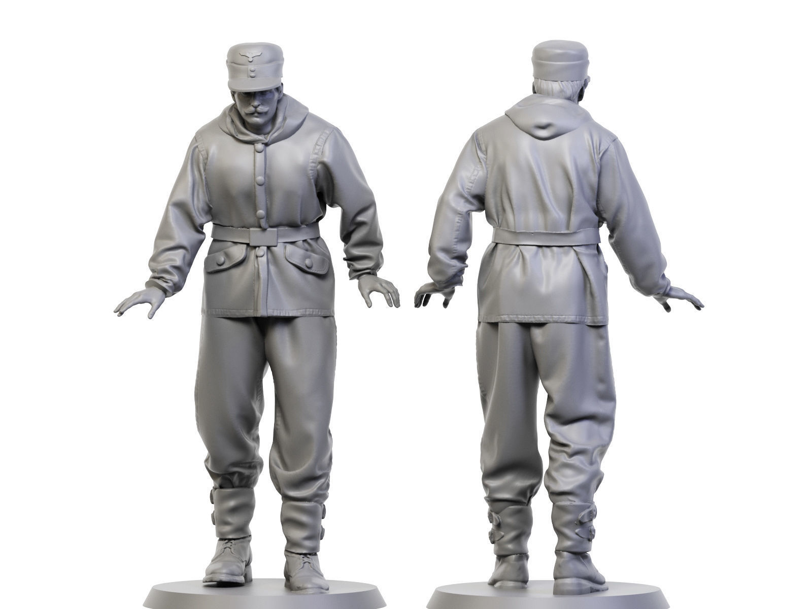 German Tankman ww2 6 3D print model_1