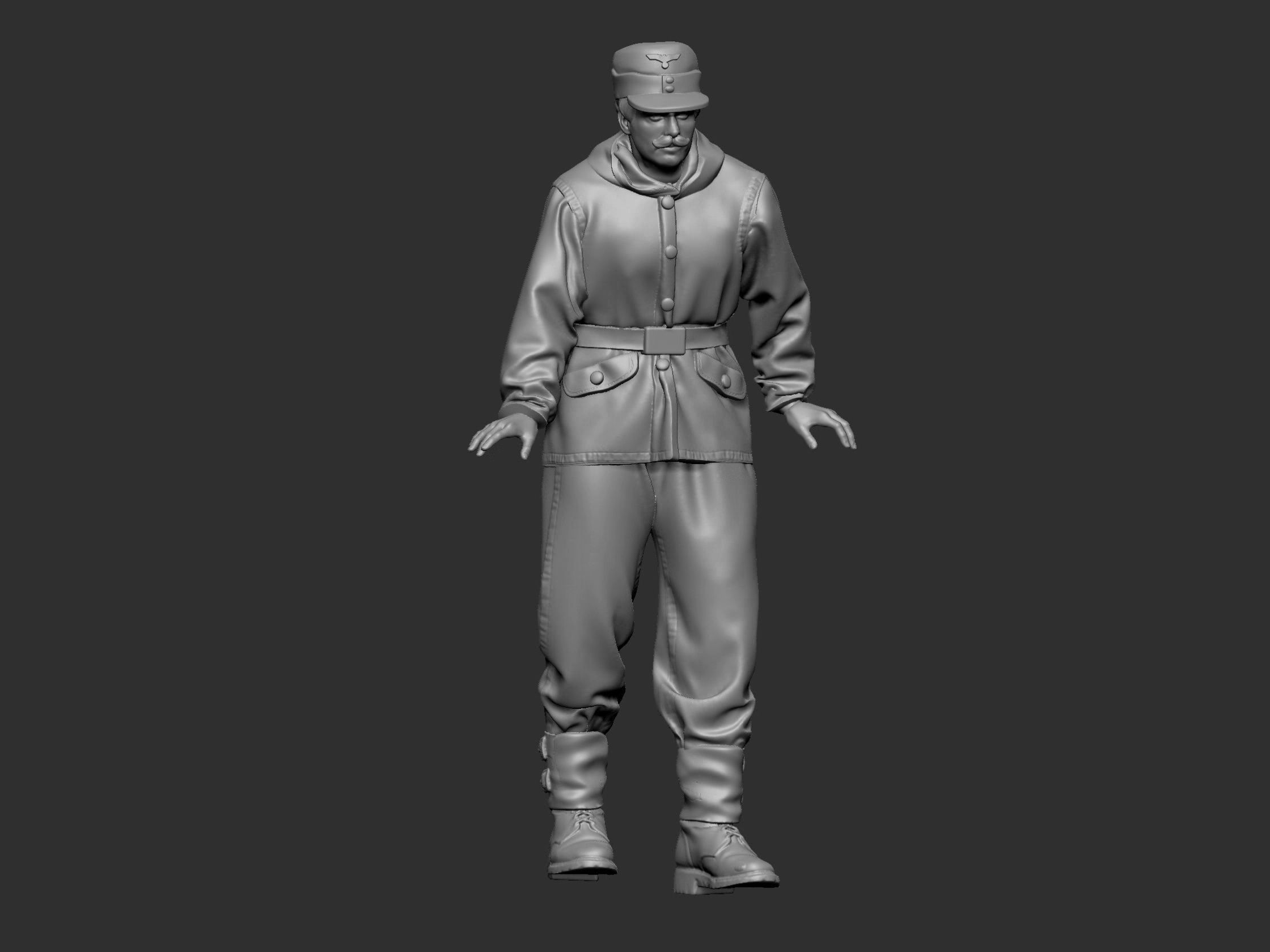 German Tankman ww2 6 3D print model_6