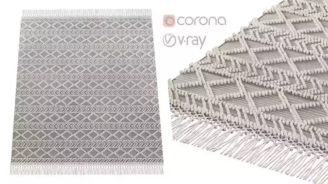 MiiiM Woven Rug 02 3D model