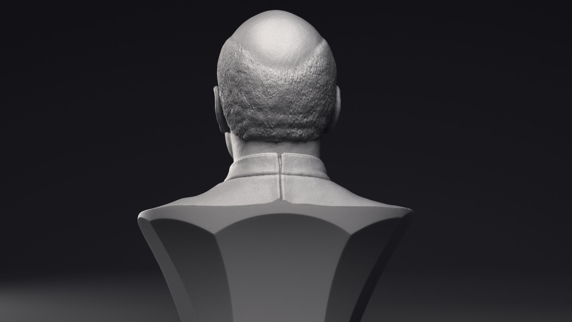 Patrick Stewart as Jean-Luc Picard Bust Printable 3D Model 3D print model_18