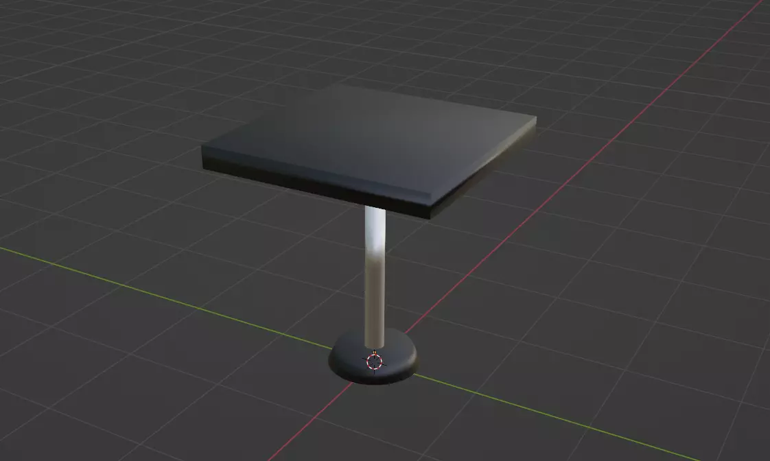 Simple Table Free low-poly 3D model