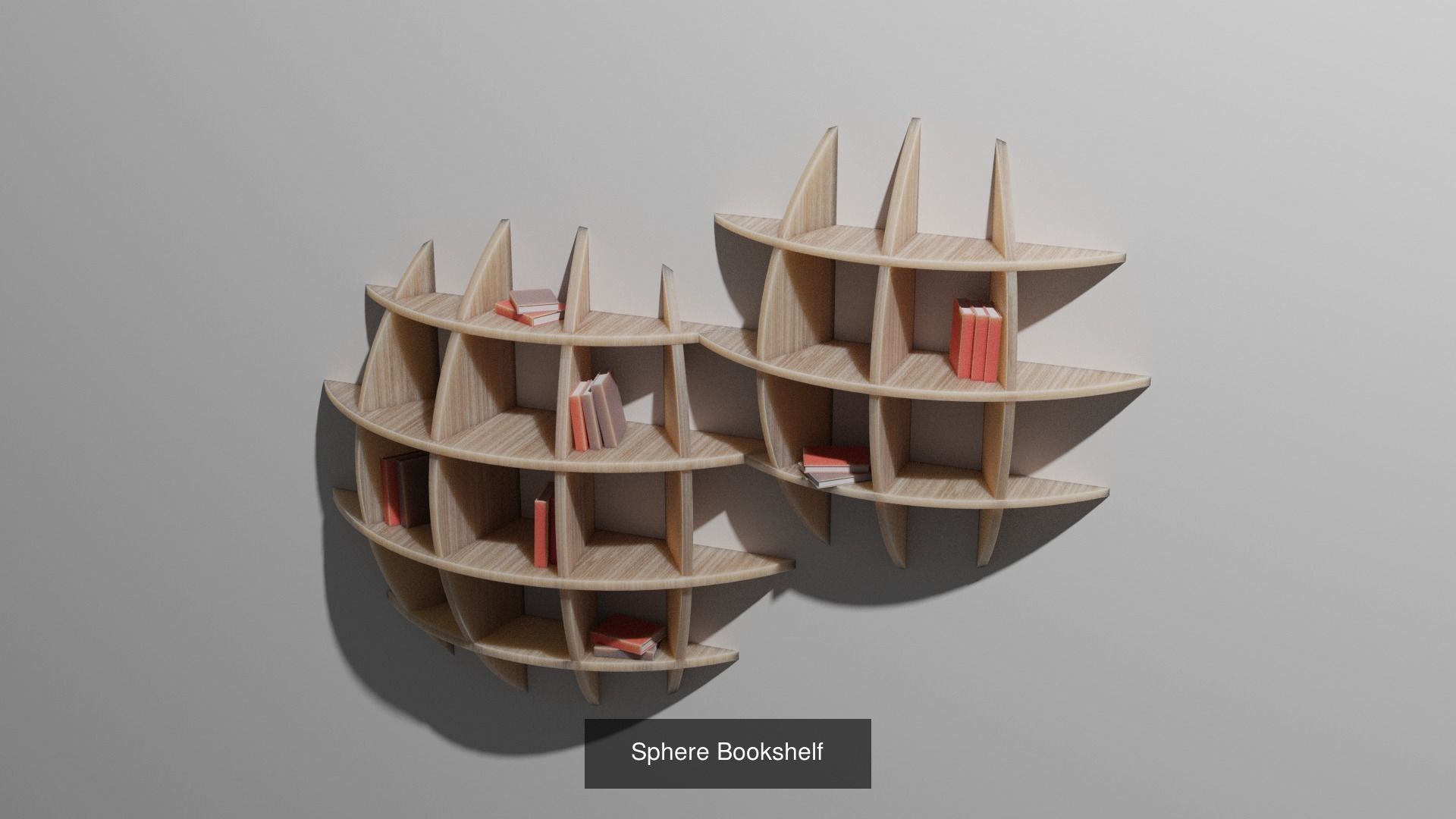 Wooden Furniture in a Spherical Style 3D Model Collection_3