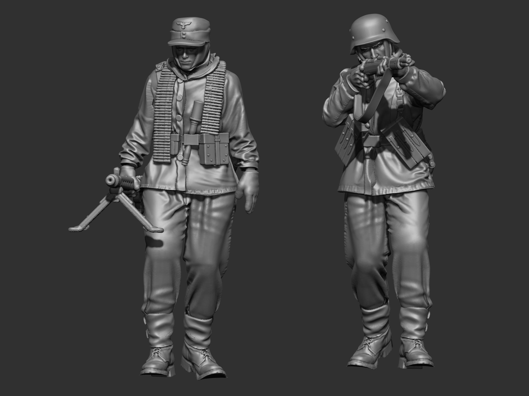 German winter soldiers ww2 3D print model_20