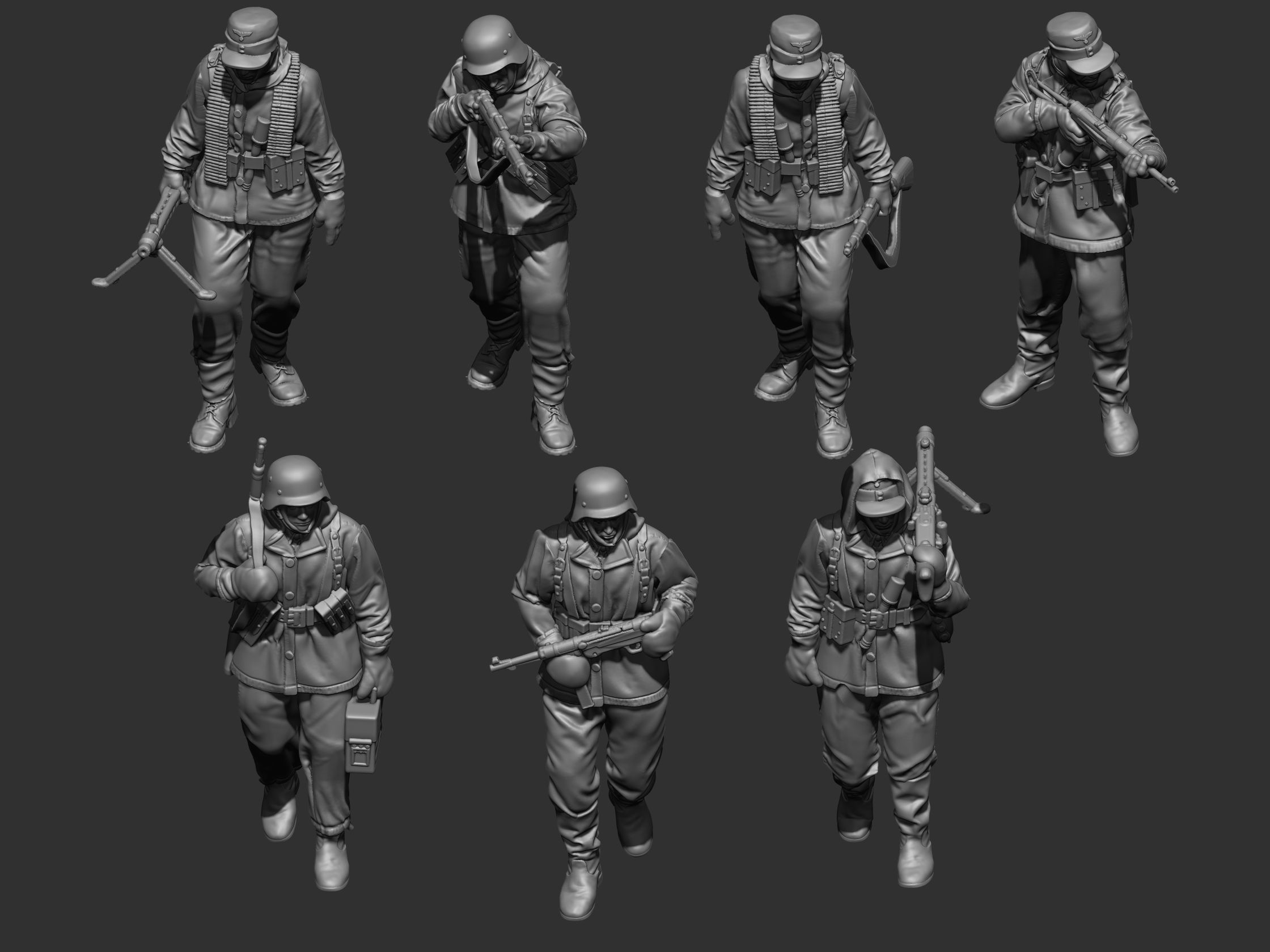 German winter soldiers ww2 3D print model_13