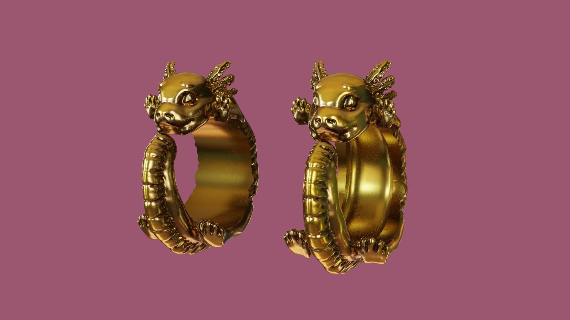 Axolotl  3D model for printing   3D print model_2