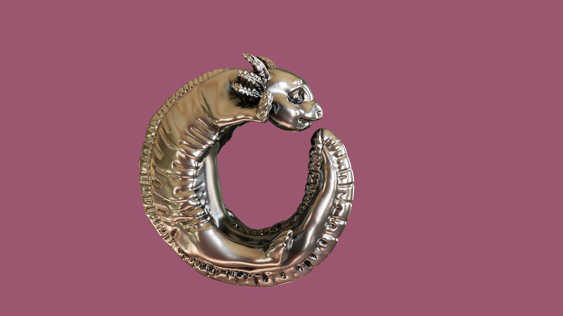 Axolotl  3D model for printing   3D print model_12