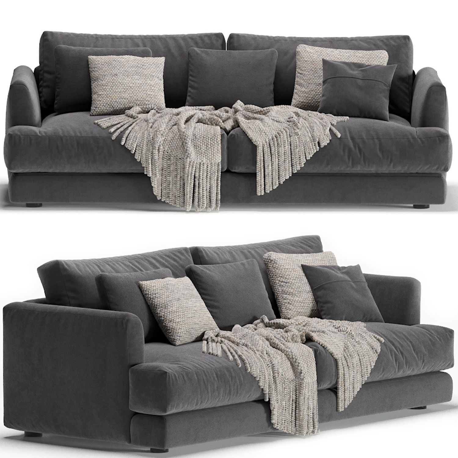 West Elm Haven Sofa 3D model_4